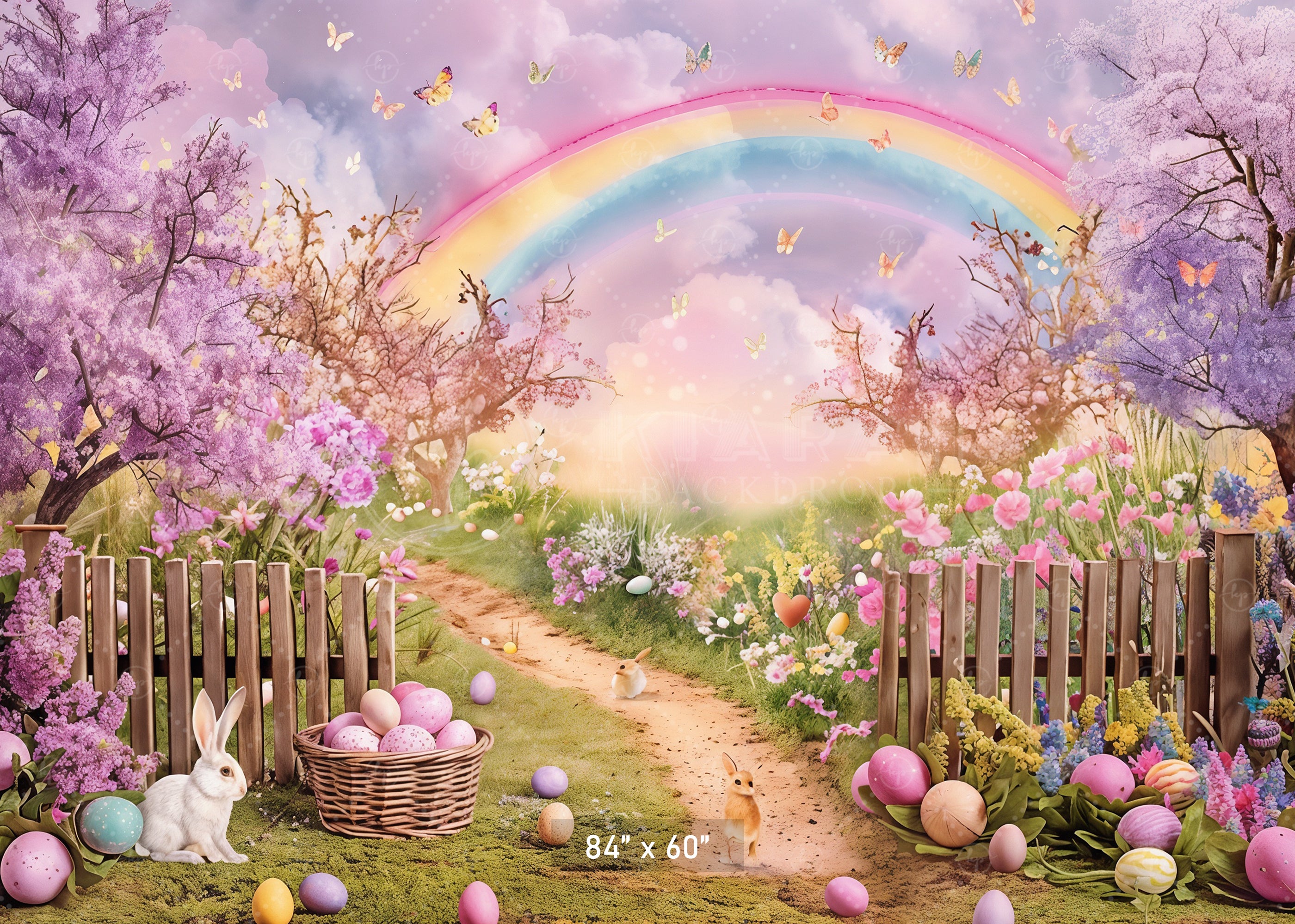 Magical Easter Garden Path Backdrop