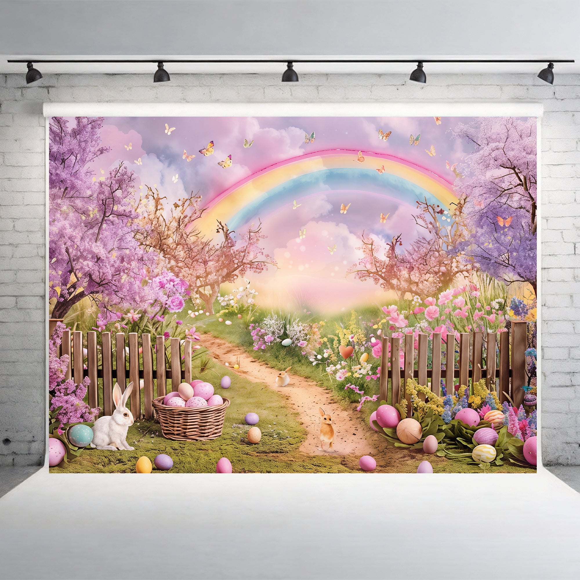 Magical Easter Garden Path Backdrop