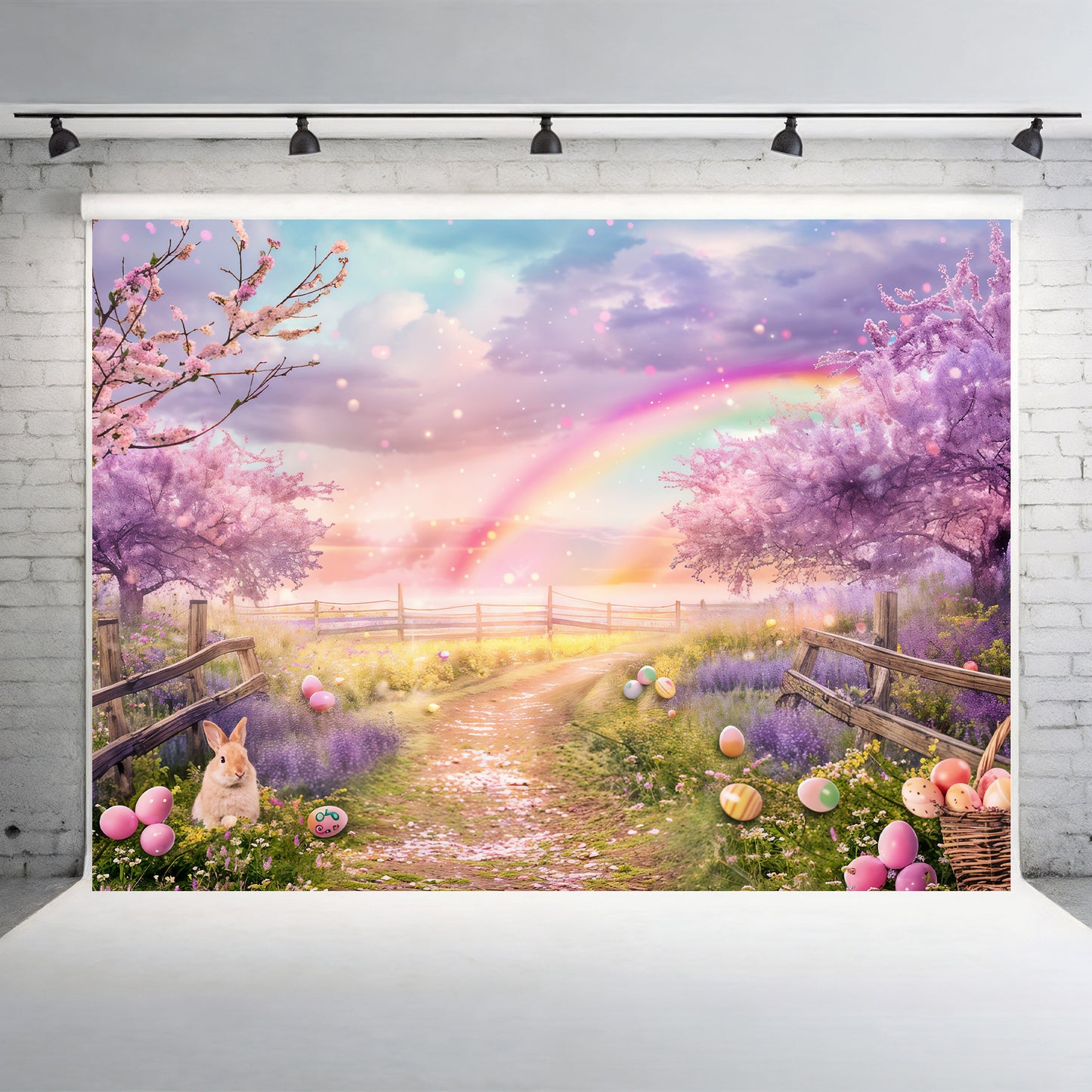 Enchanted Easter Pathway Backdrop