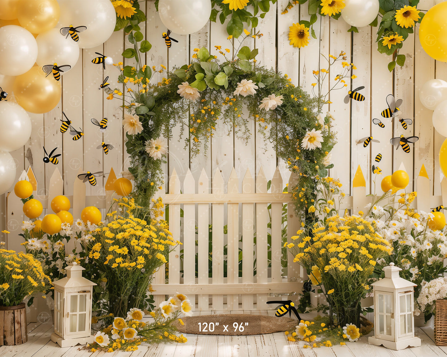 Bumblebee Garden Arch Backdrop