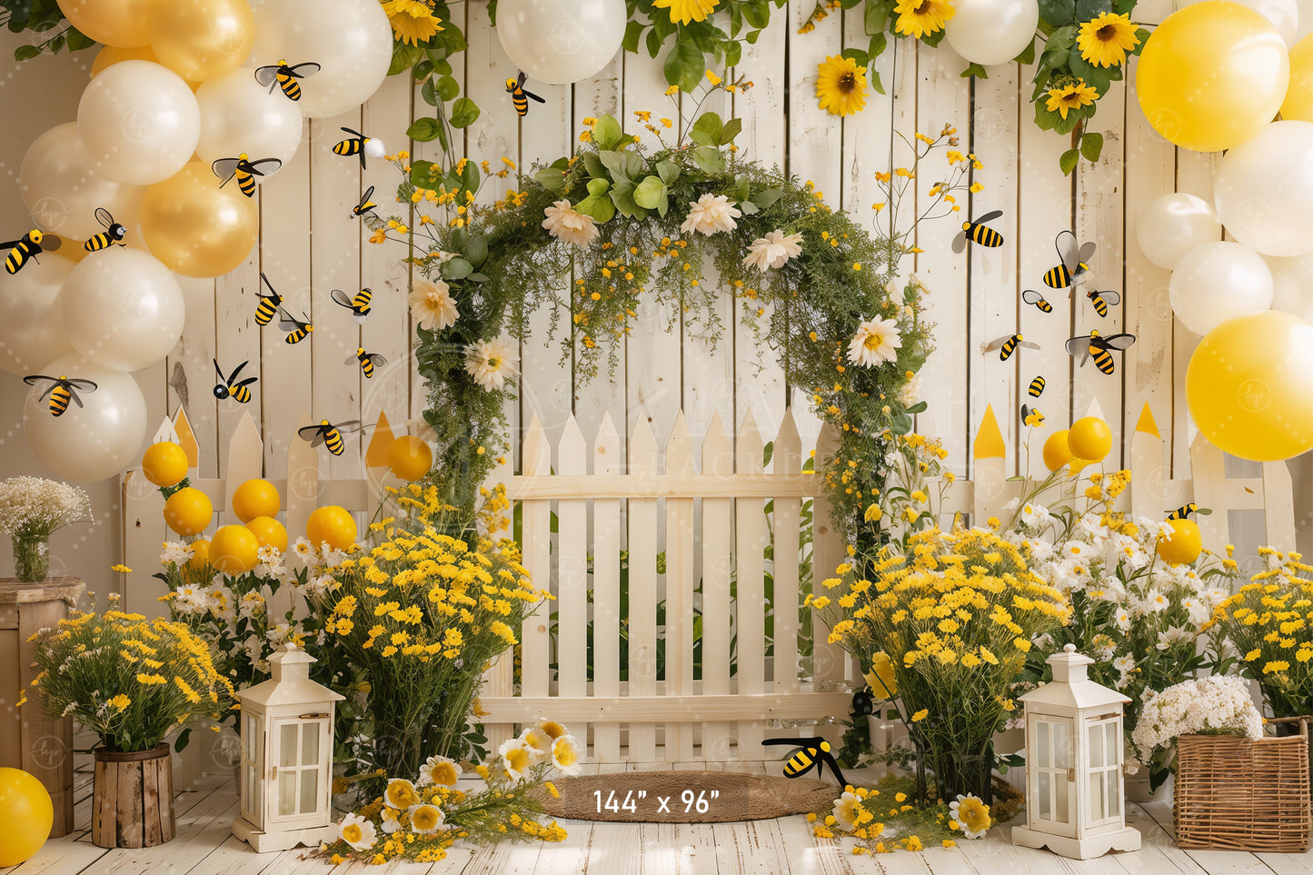 Bumblebee Garden Arch Backdrop