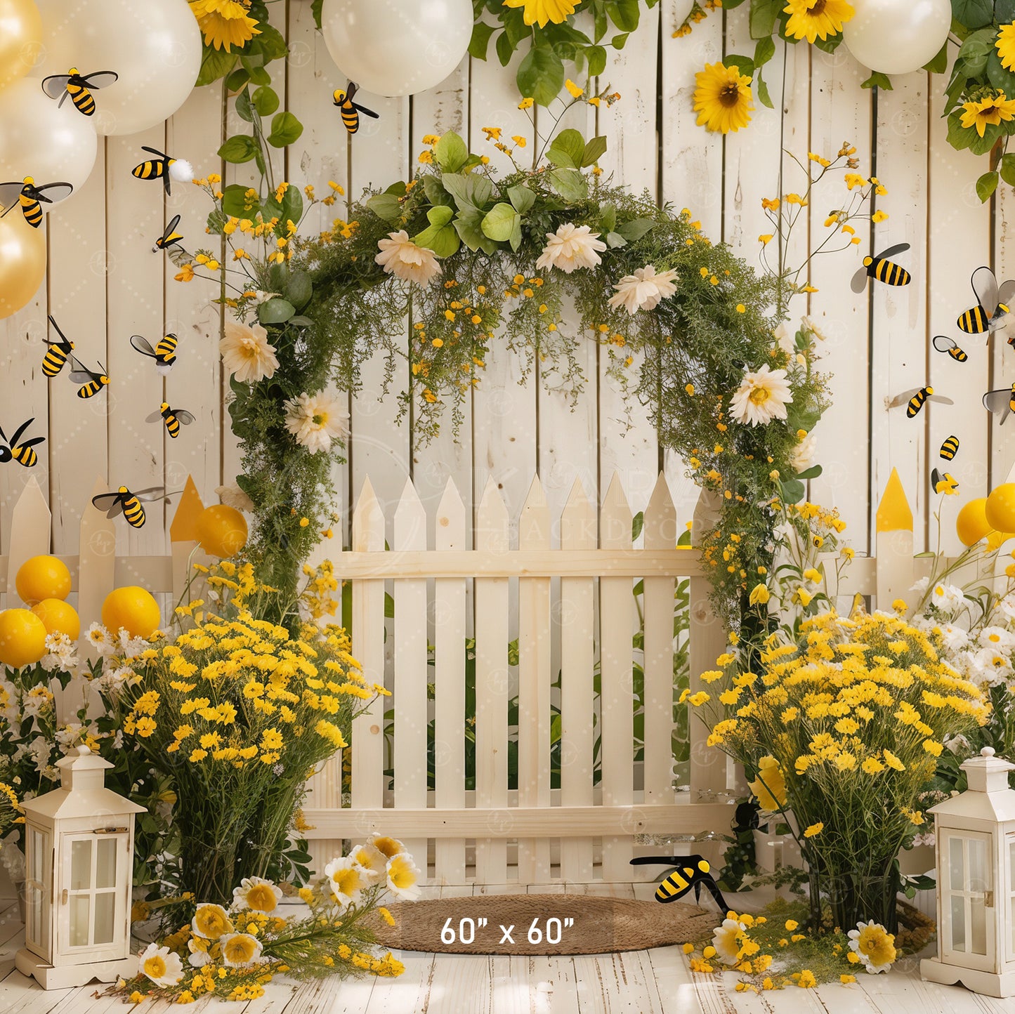 Bumblebee Garden Arch Backdrop