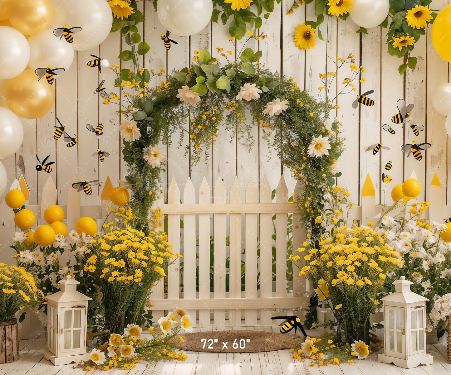 Bumblebee Garden Arch Backdrop