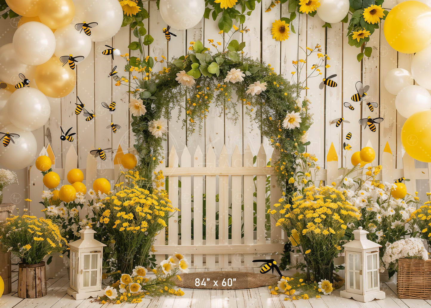 Bumblebee Garden Arch Backdrop