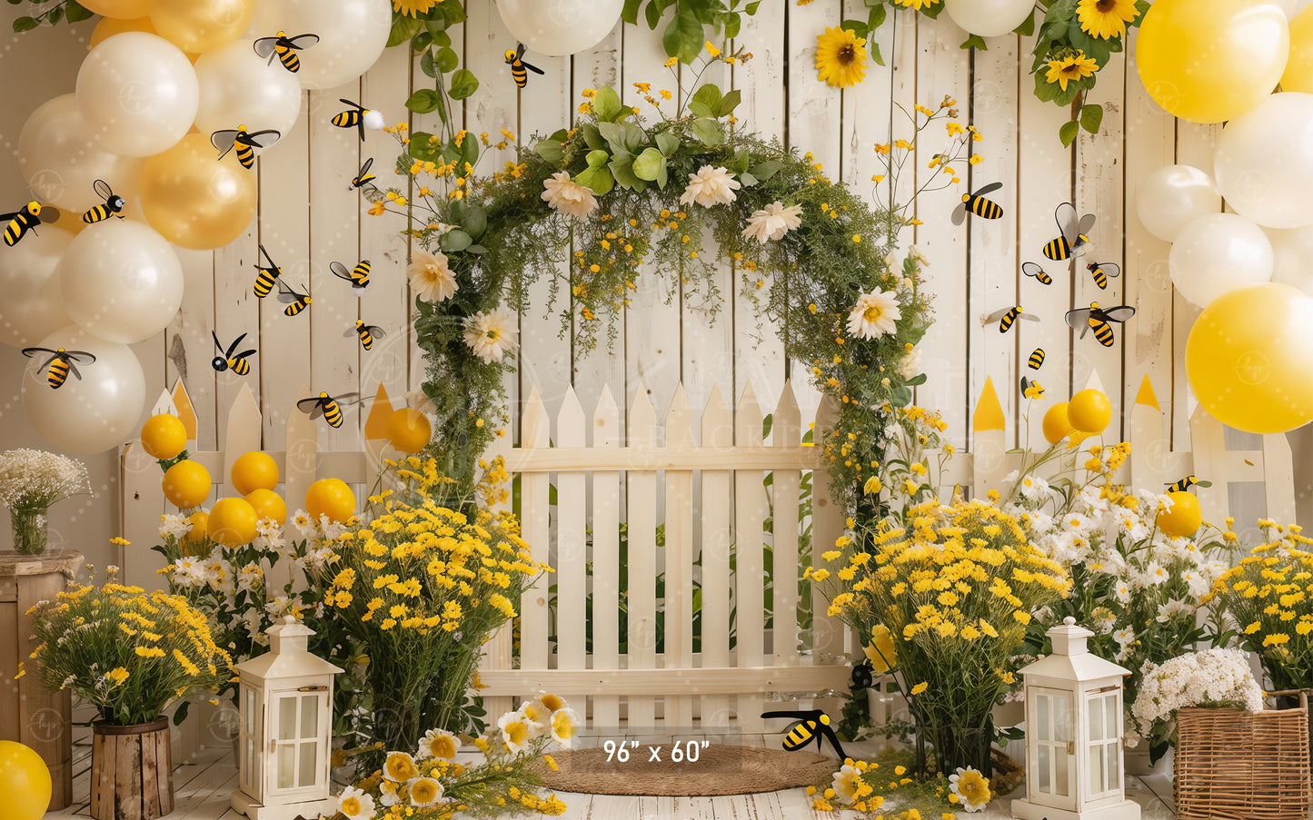 Bumblebee Garden Arch Backdrop