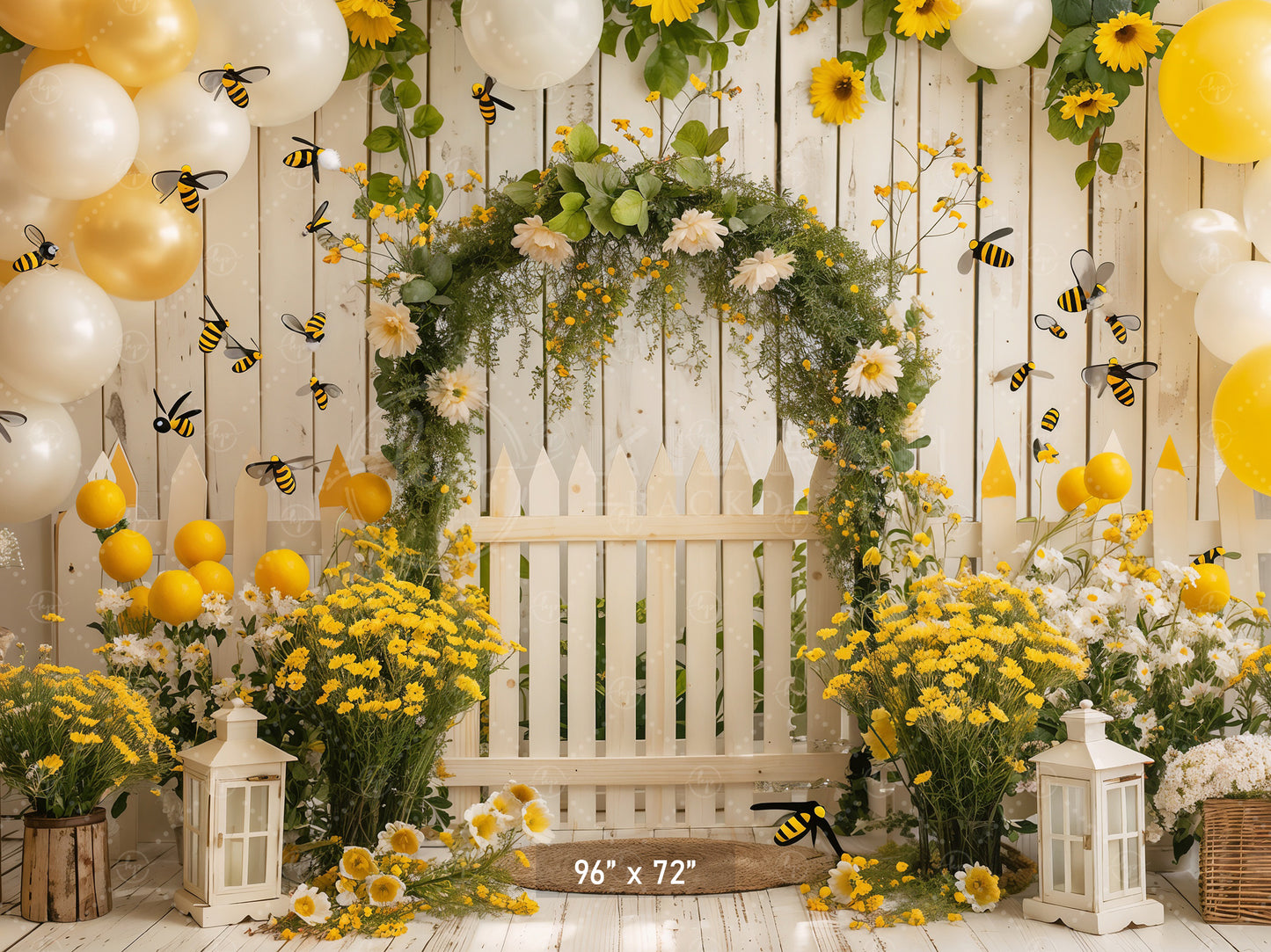 Bumblebee Garden Arch Backdrop