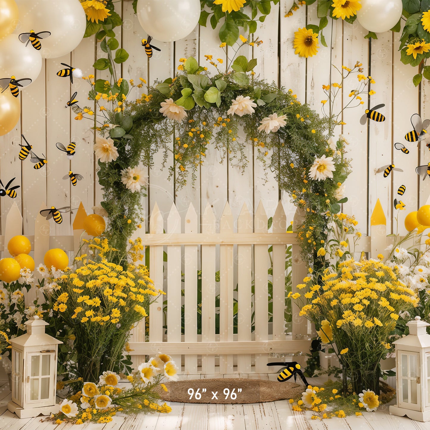 Bumblebee Garden Arch Backdrop