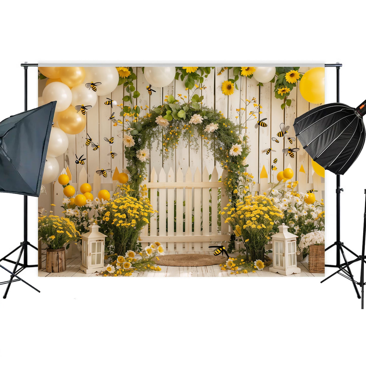 Bumblebee Garden Arch Backdrop