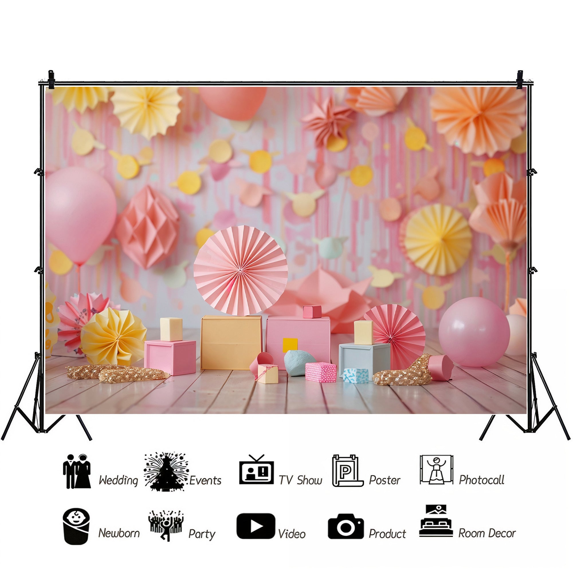 Pastel Celebration Party Backdrop