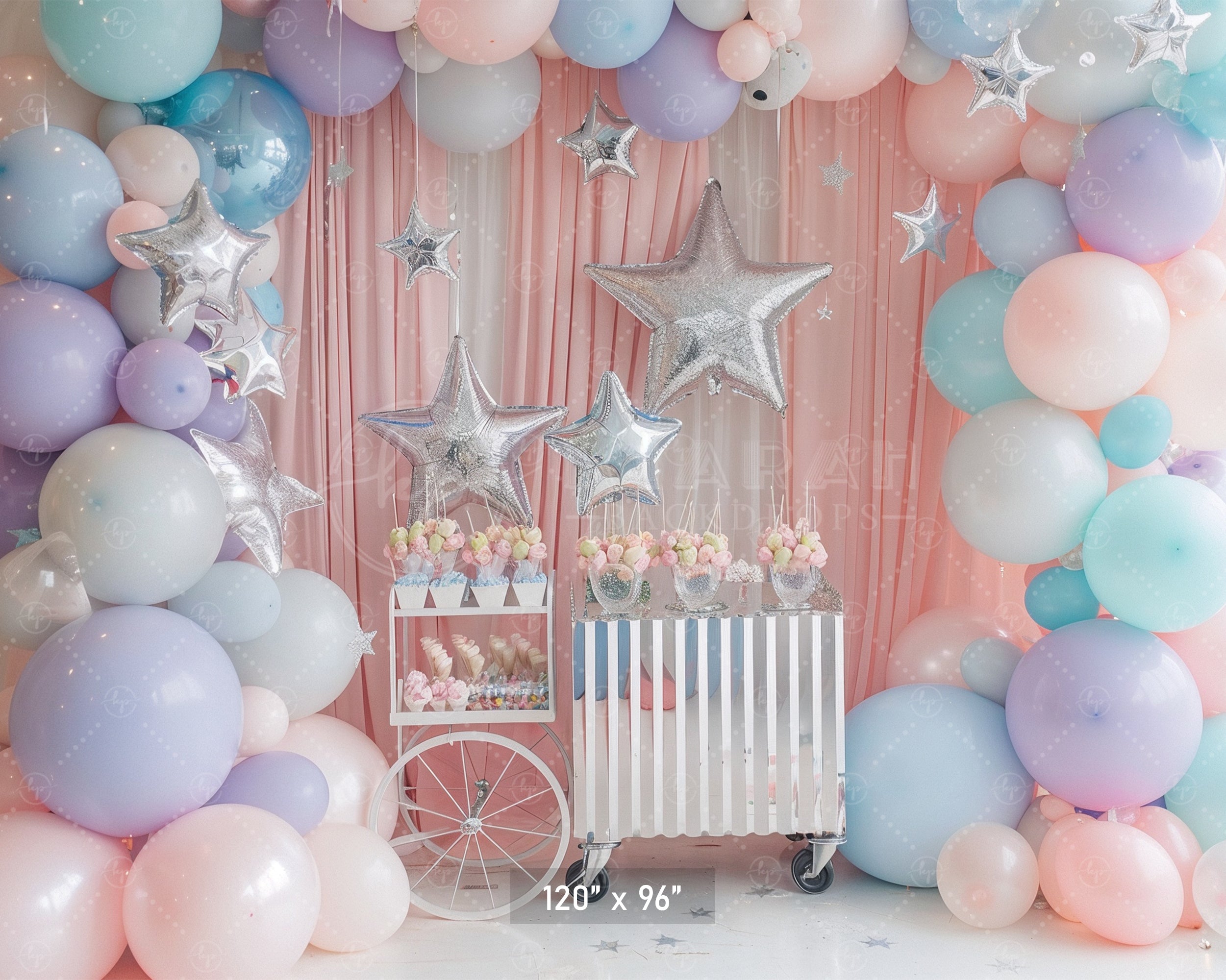 Pastel Star Party Backdrop