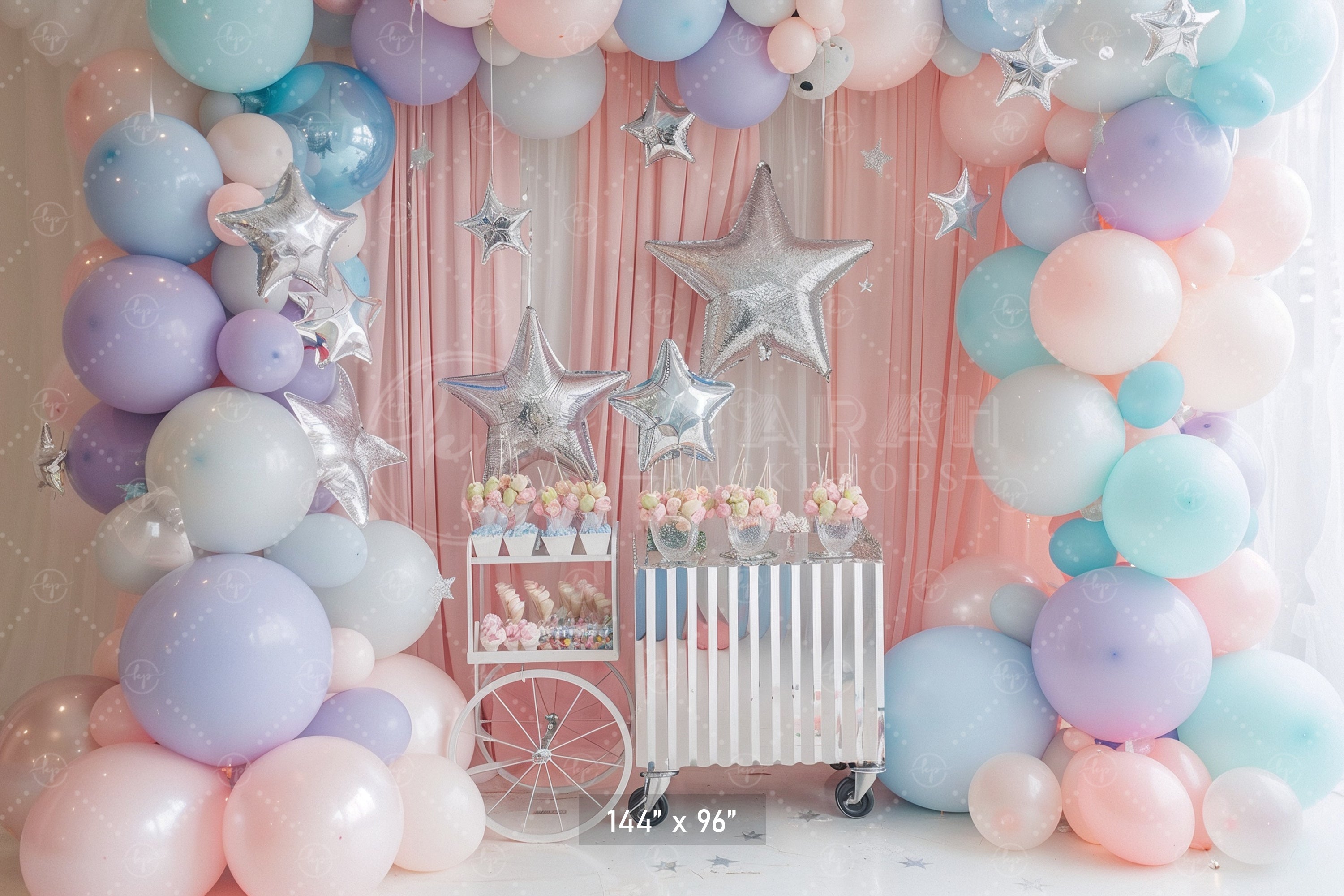 Pastel Star Party Backdrop