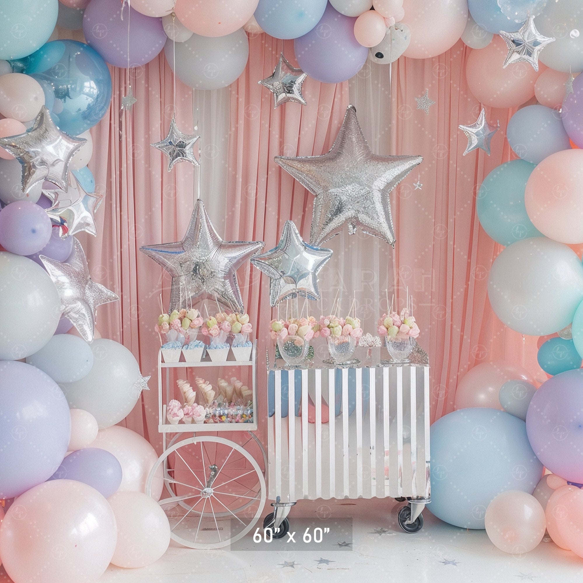 Pastel Star Party Backdrop