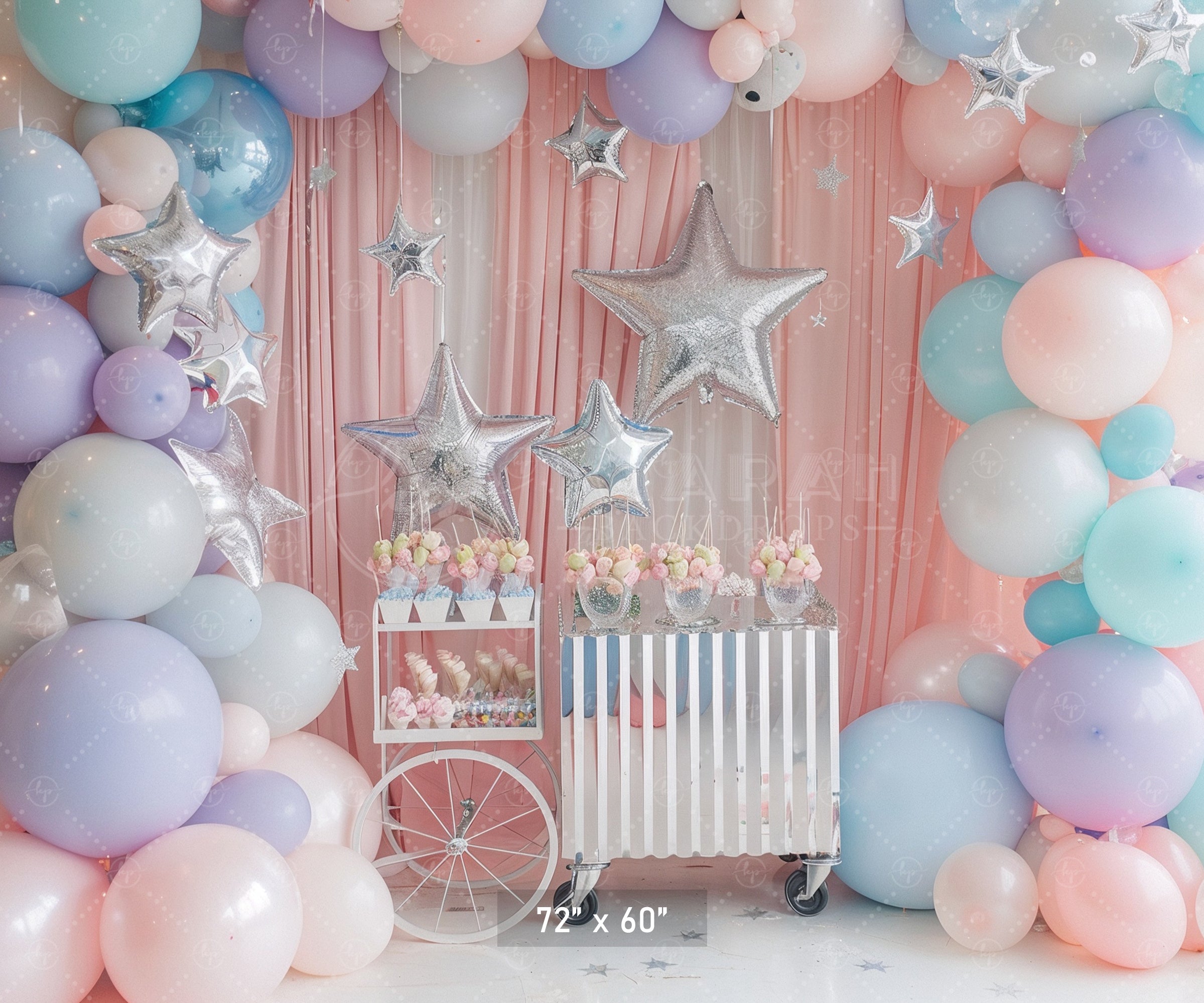 Pastel Star Party Backdrop
