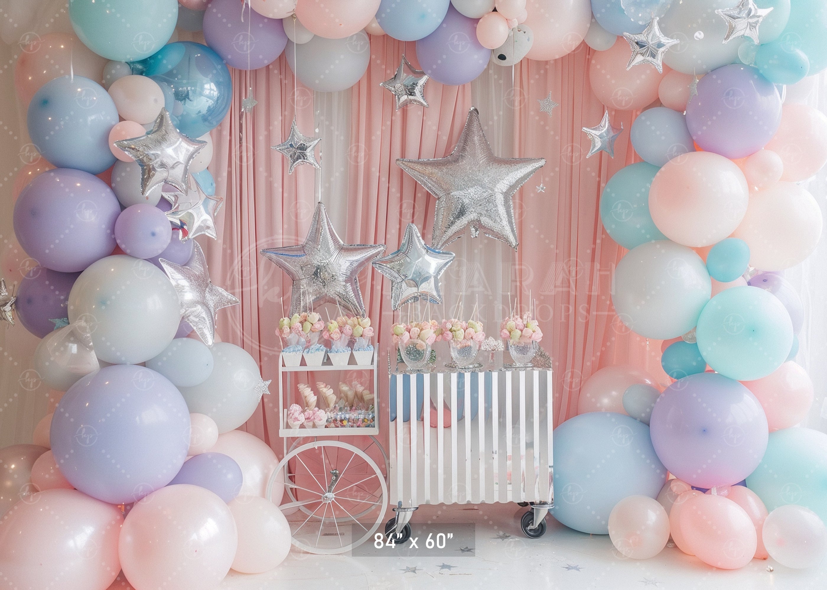 Pastel Star Party Backdrop
