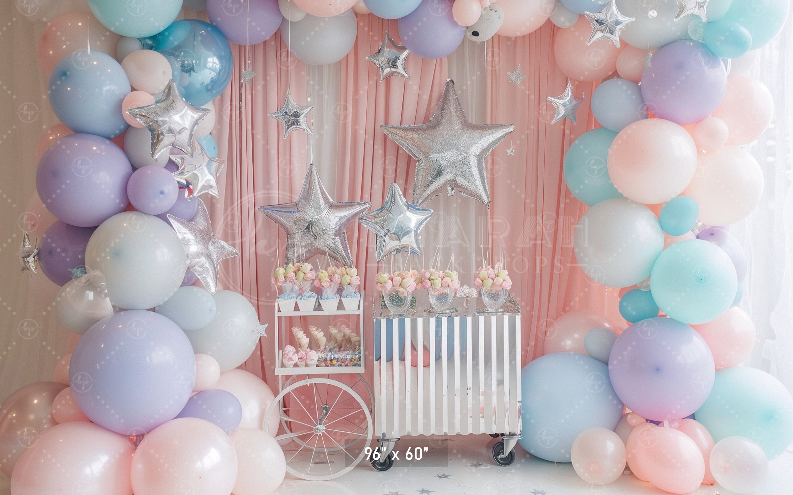 Pastel Star Party Backdrop