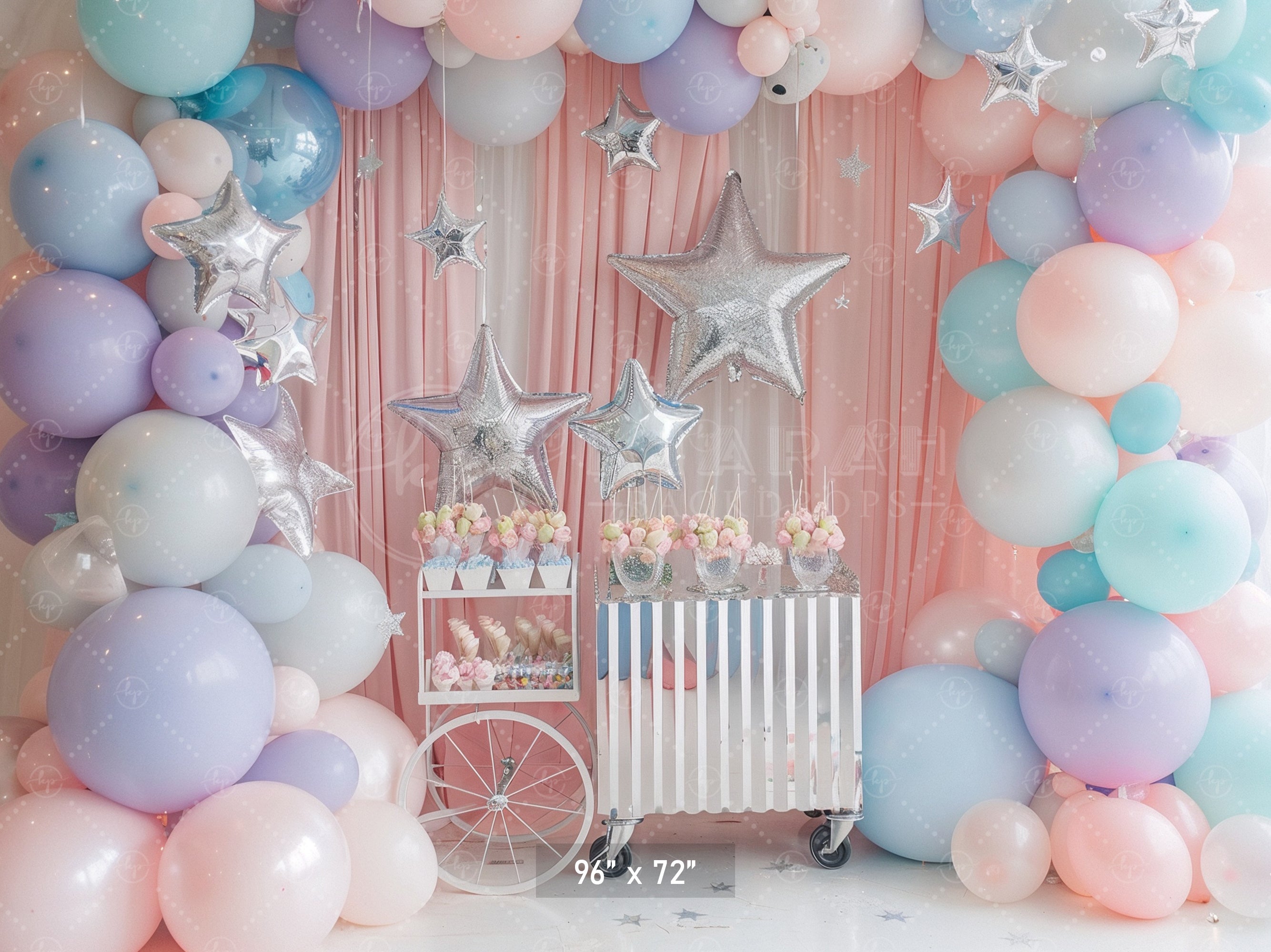 Pastel Star Party Backdrop