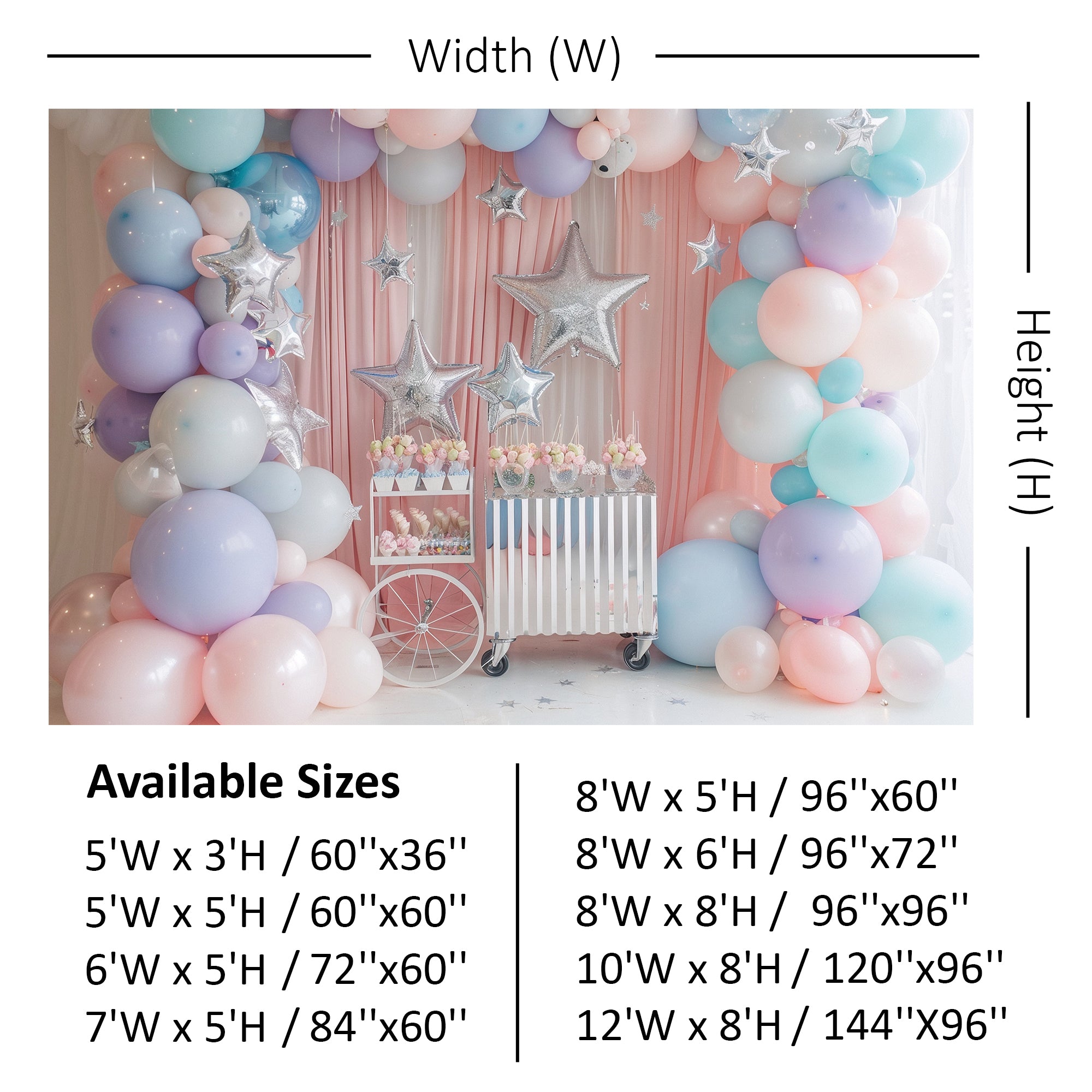 Pastel Star Party Backdrop