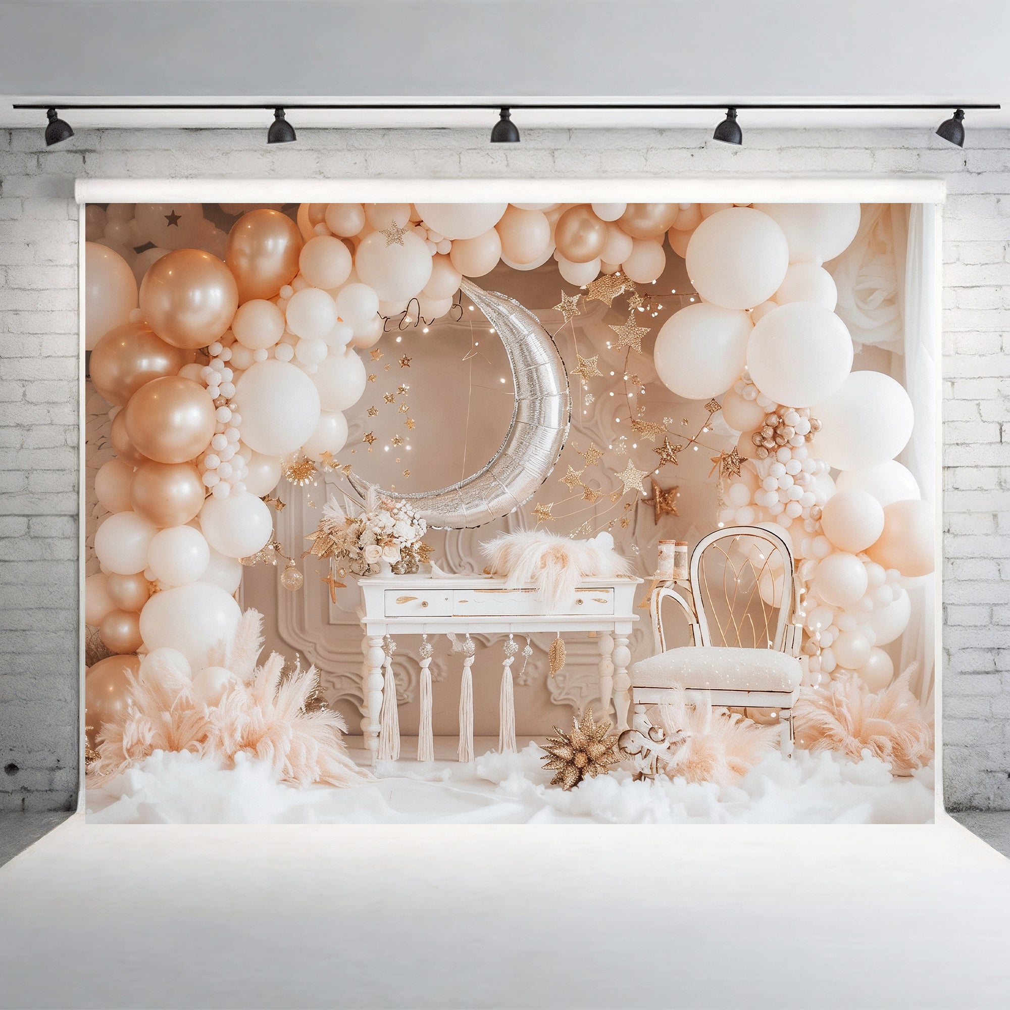 Luxe Moonlight Glam Backdrop