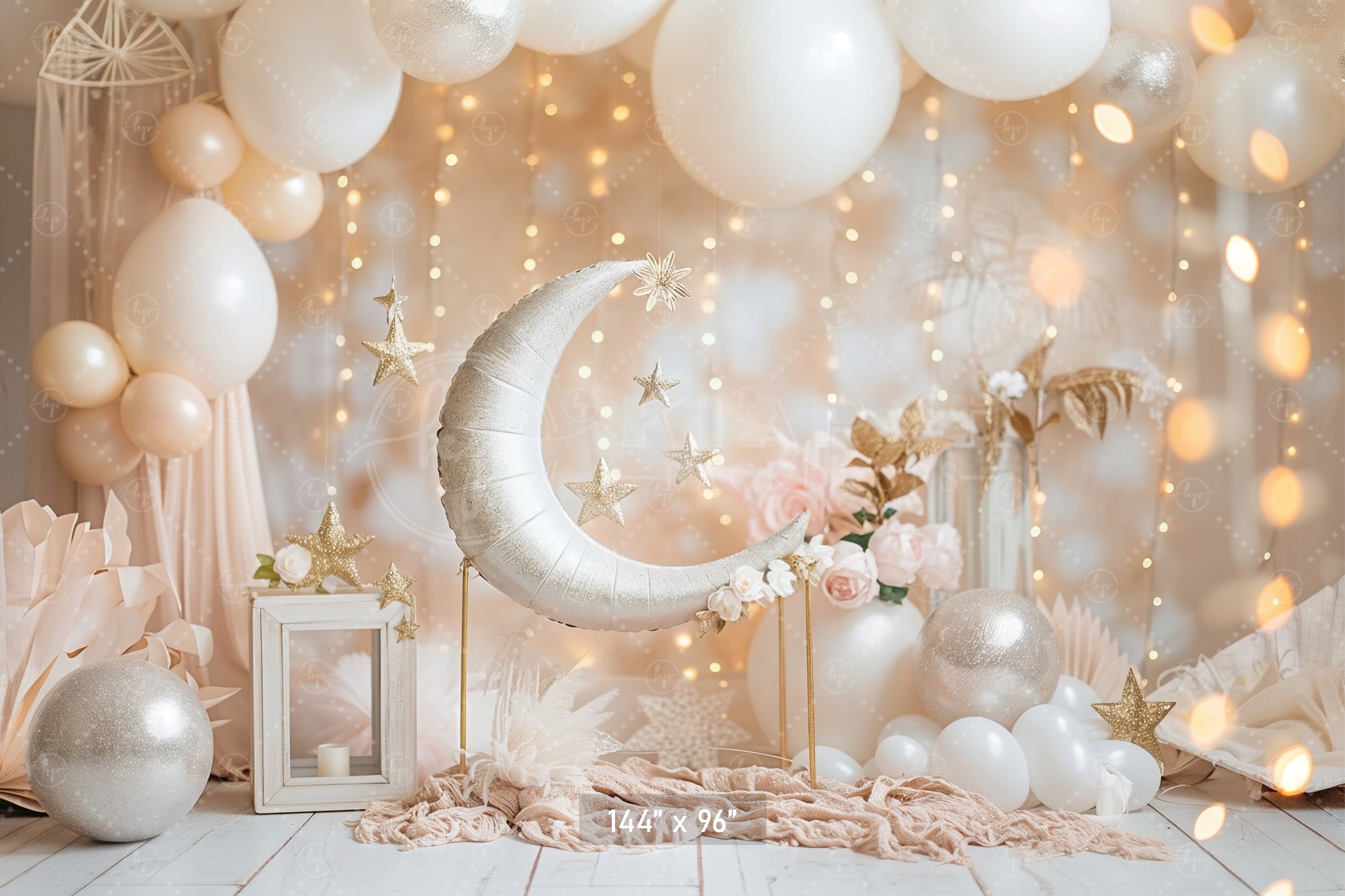 Golden Glow Celestial Backdrop