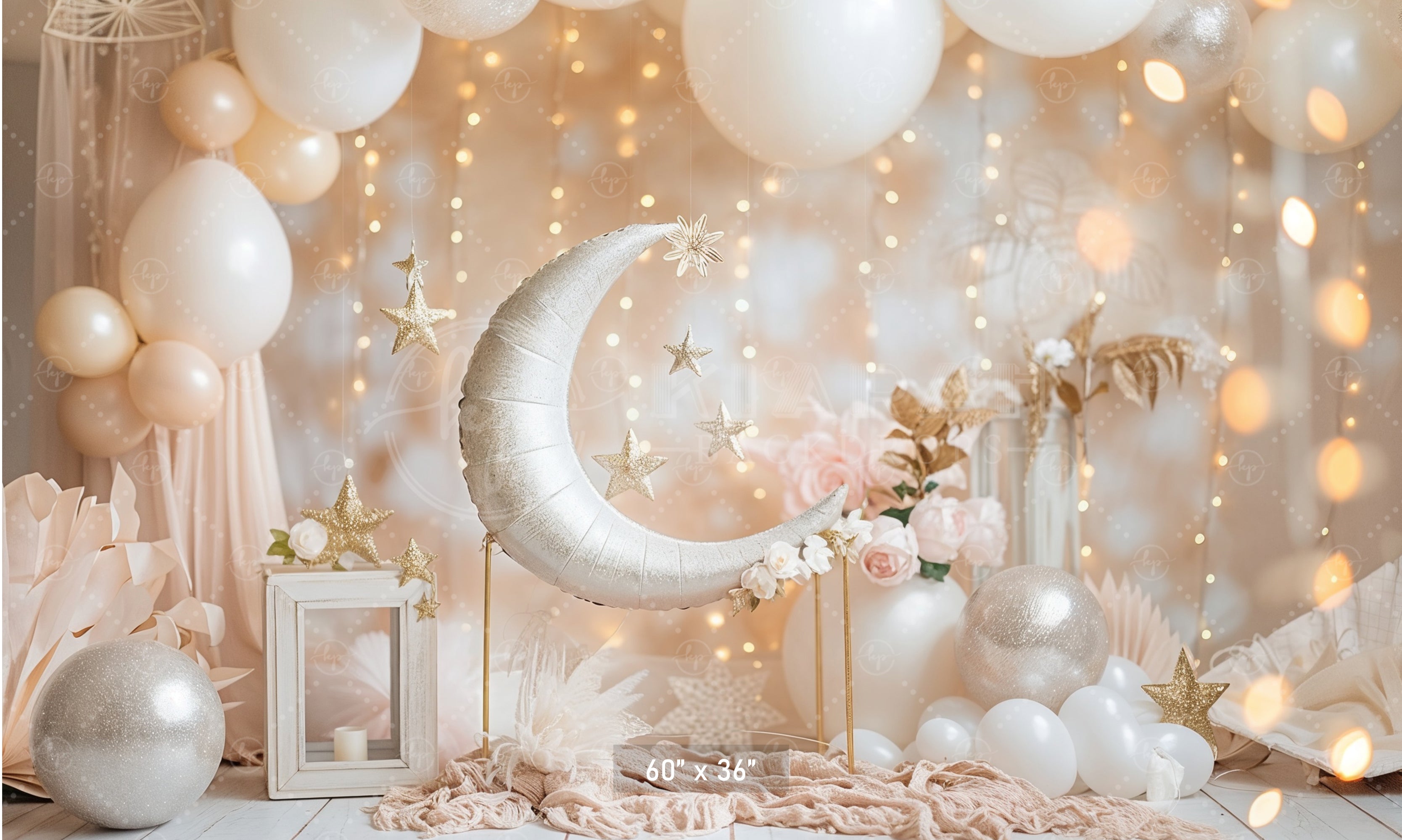 Golden Glow Celestial Backdrop