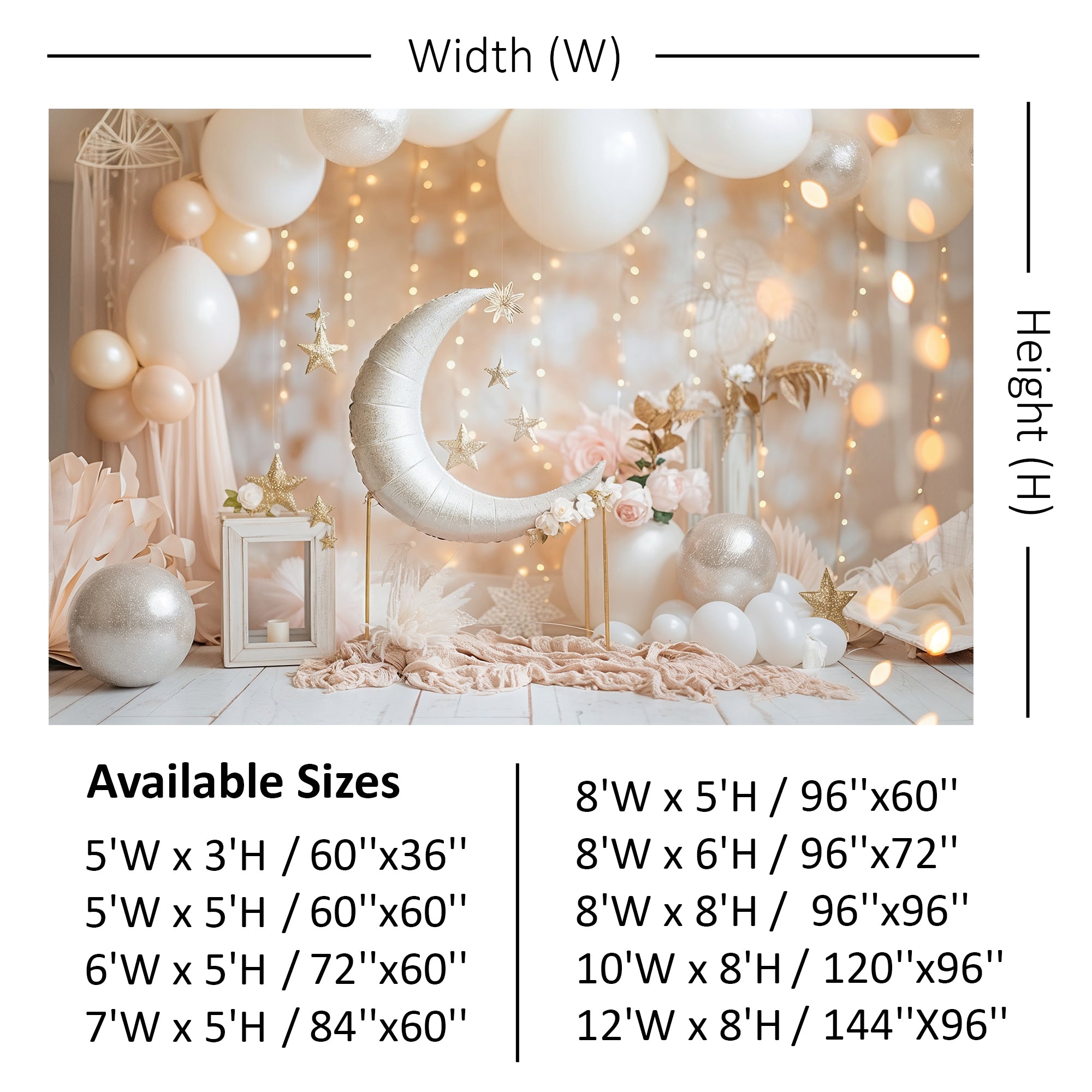 Golden Glow Celestial Backdrop