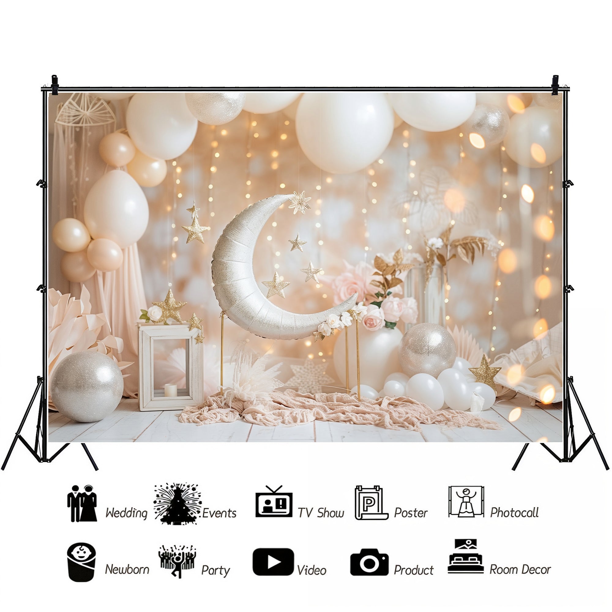 Golden Glow Celestial Backdrop