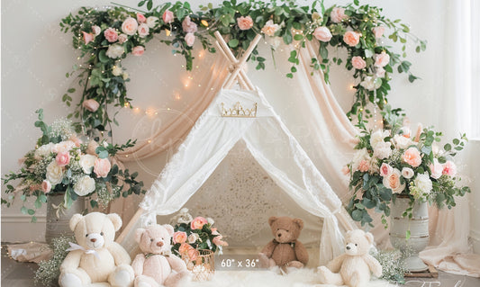 Enchanted Garden Teepee Backdrop