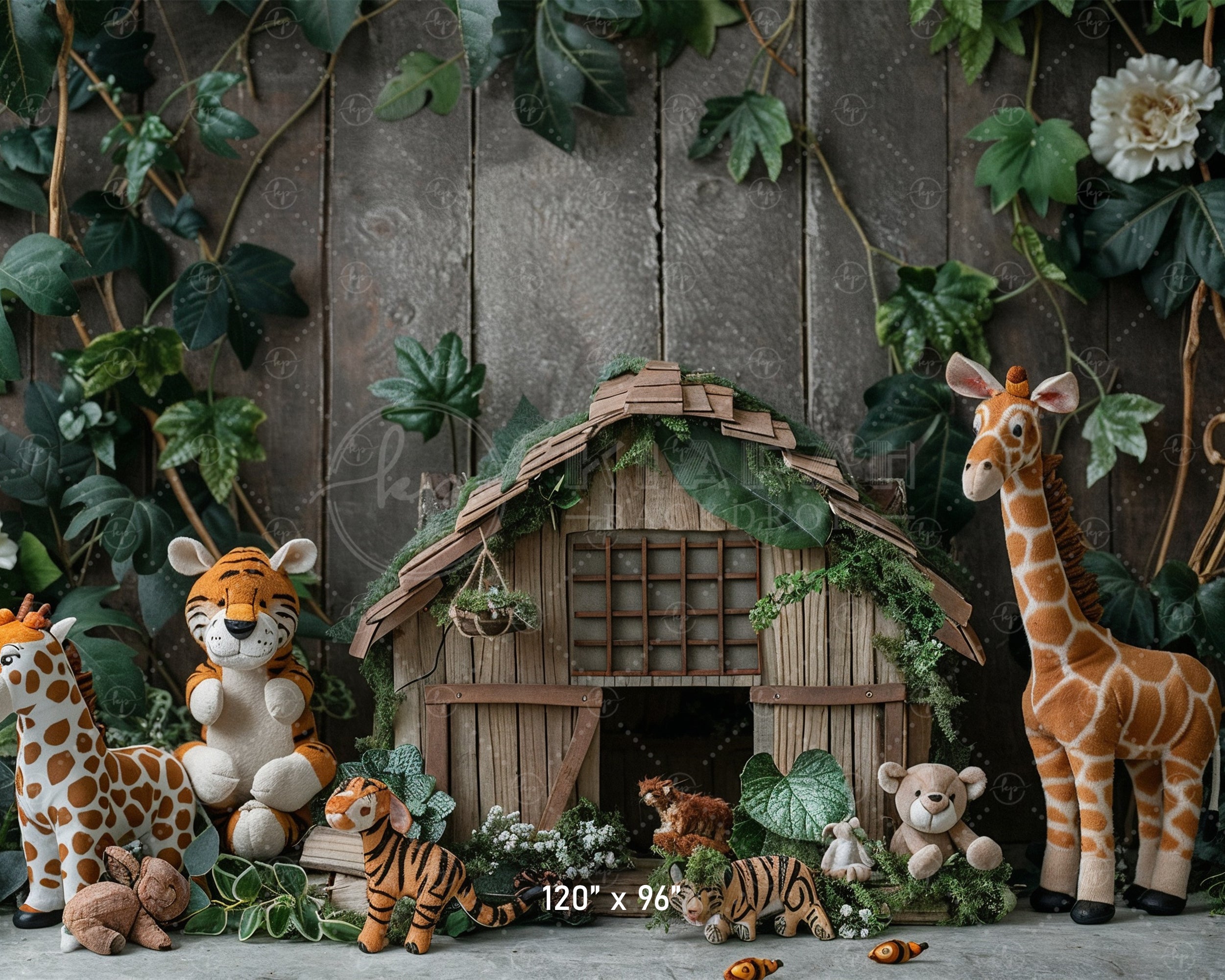 Jungle Safari Animal Backdrop