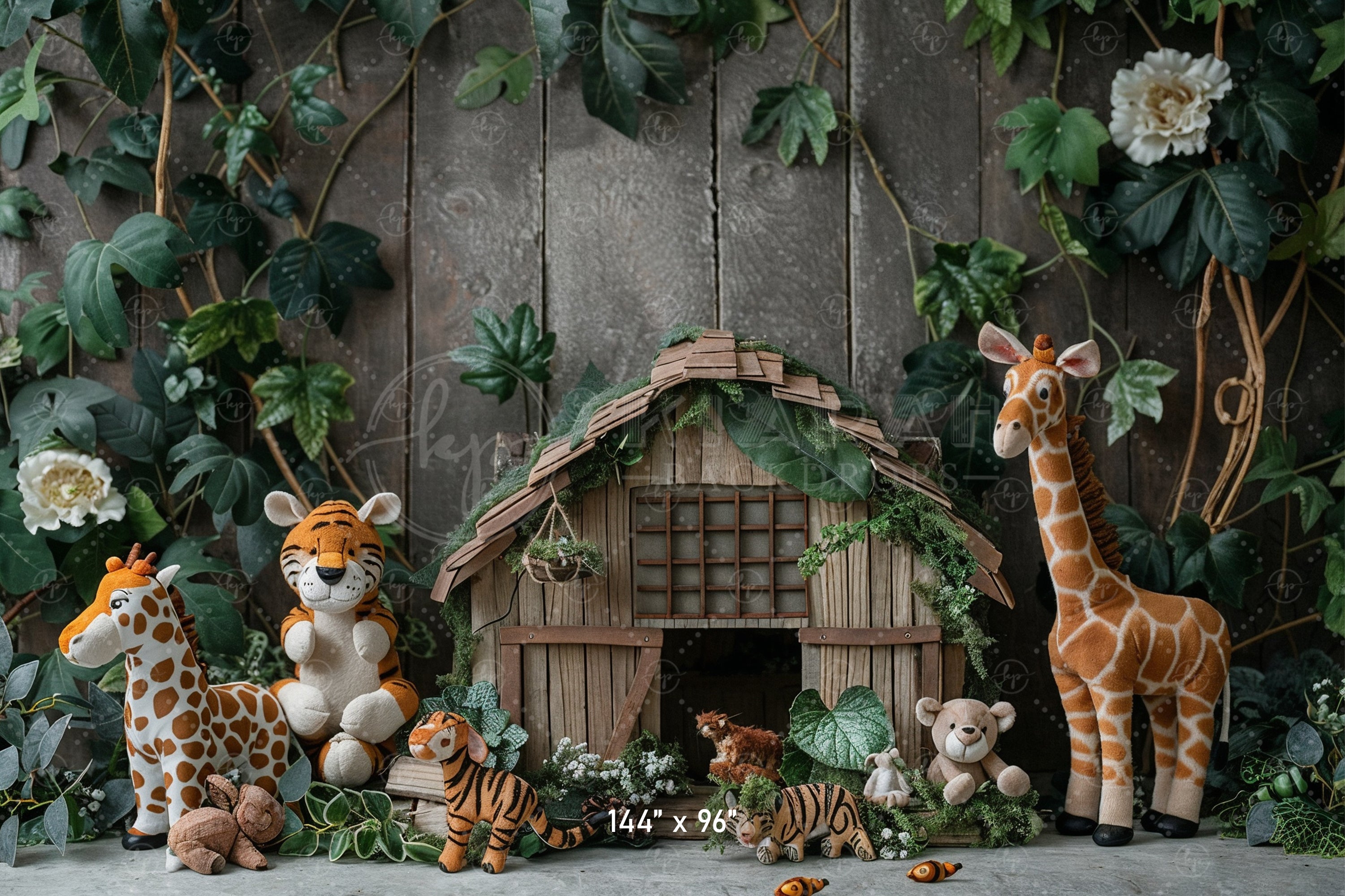 Jungle Safari Animal Backdrop