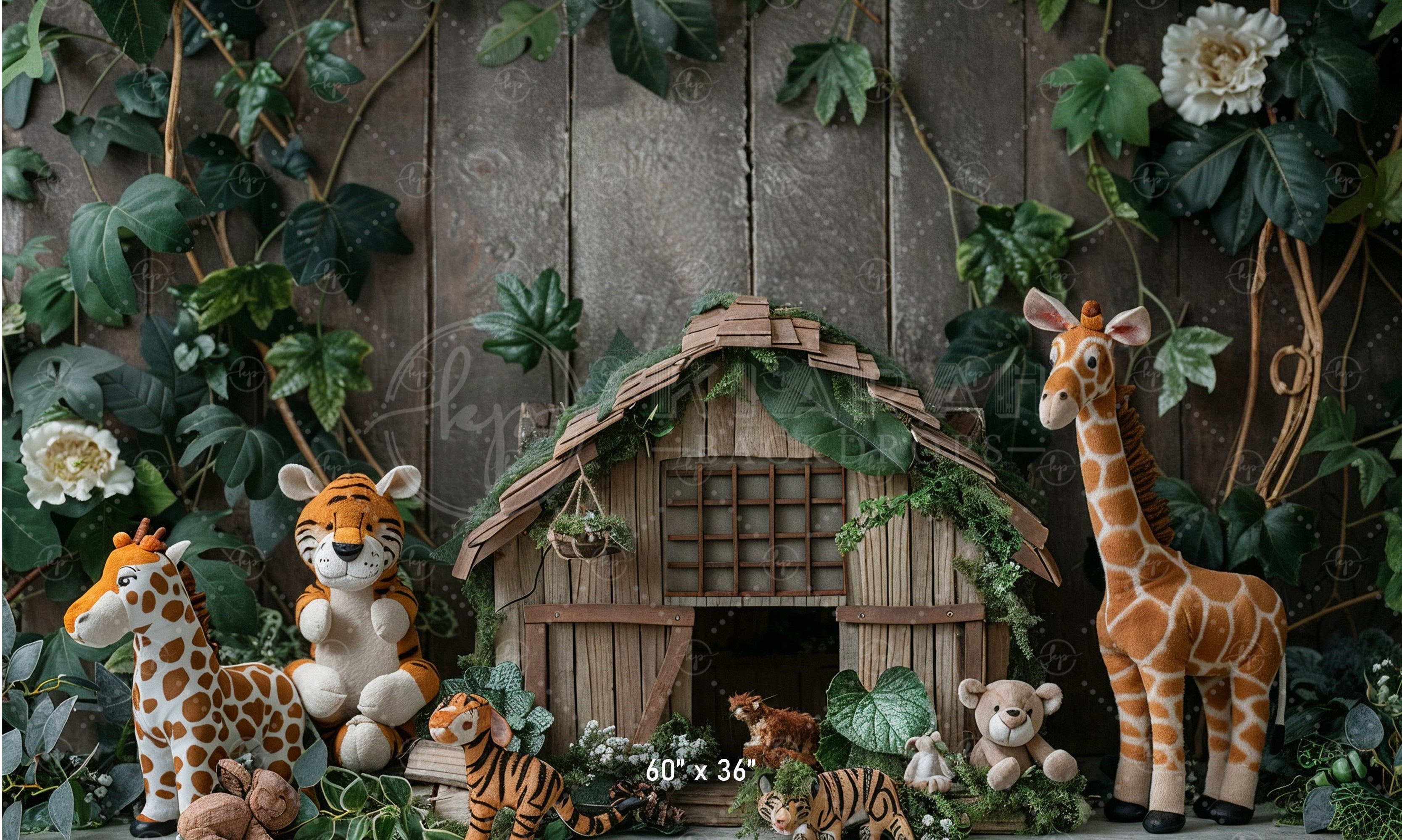 Jungle Safari Animal Backdrop