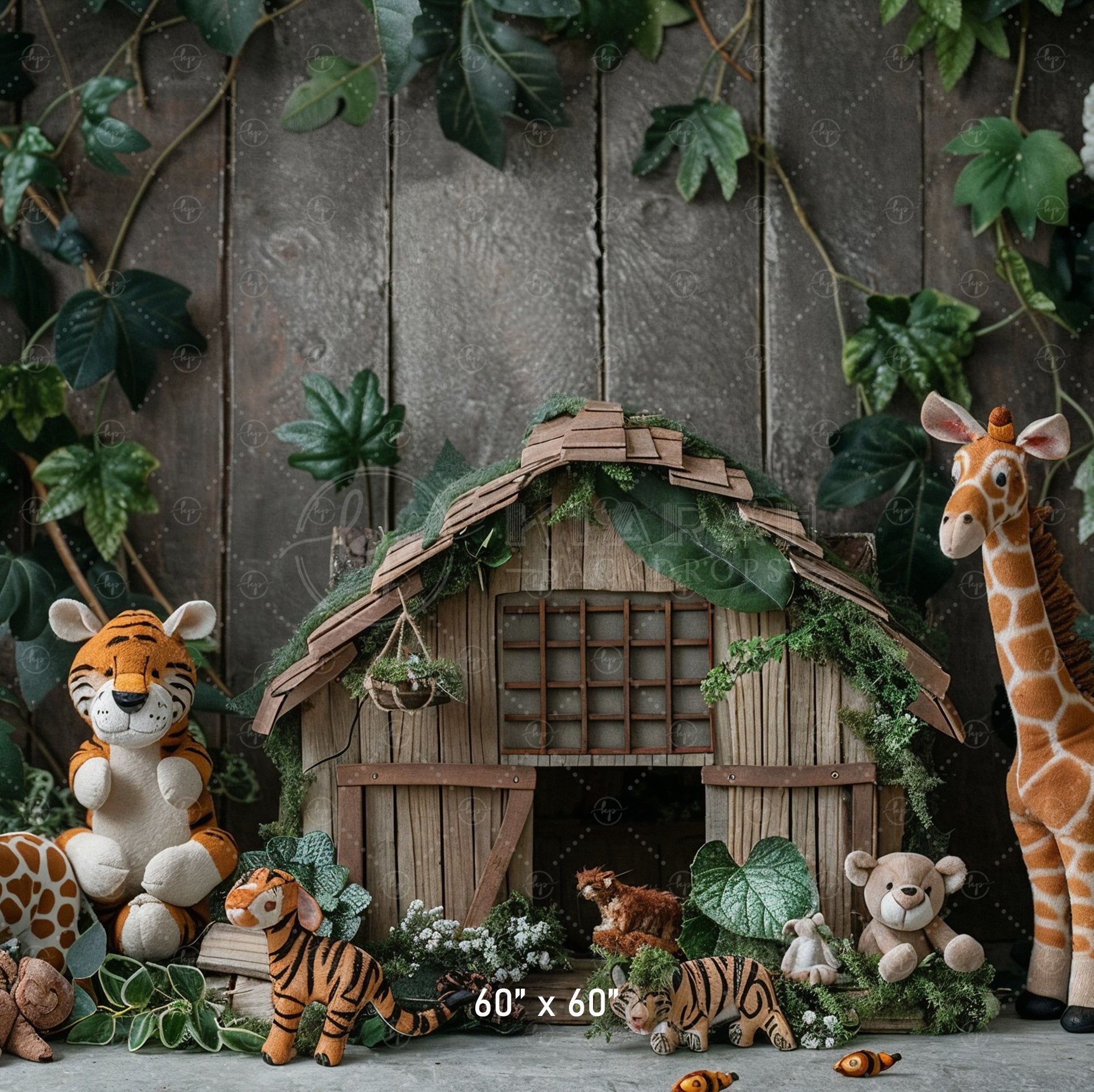Jungle Safari Animal Backdrop