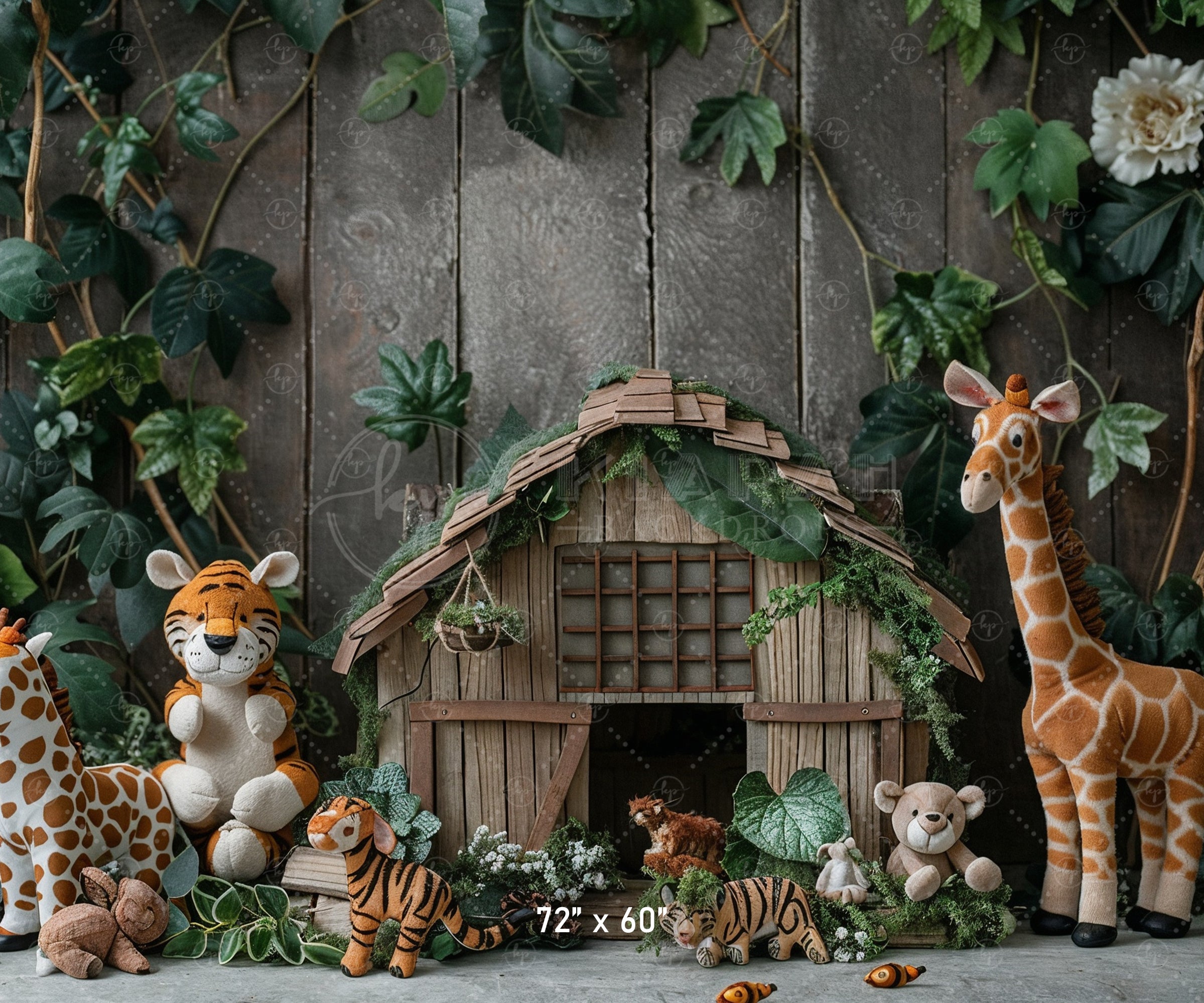 Jungle Safari Animal Backdrop