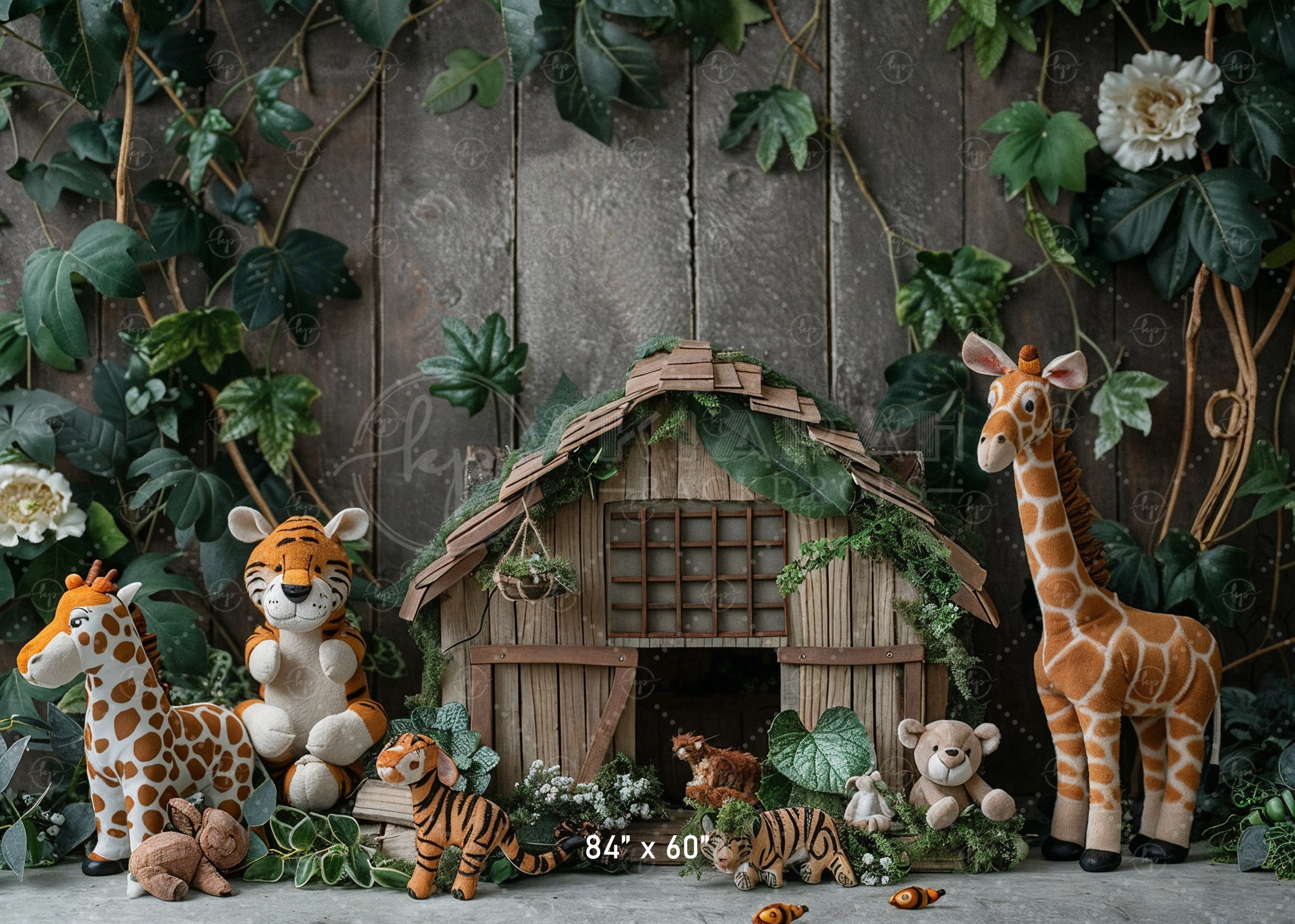 Jungle Safari Animal Backdrop