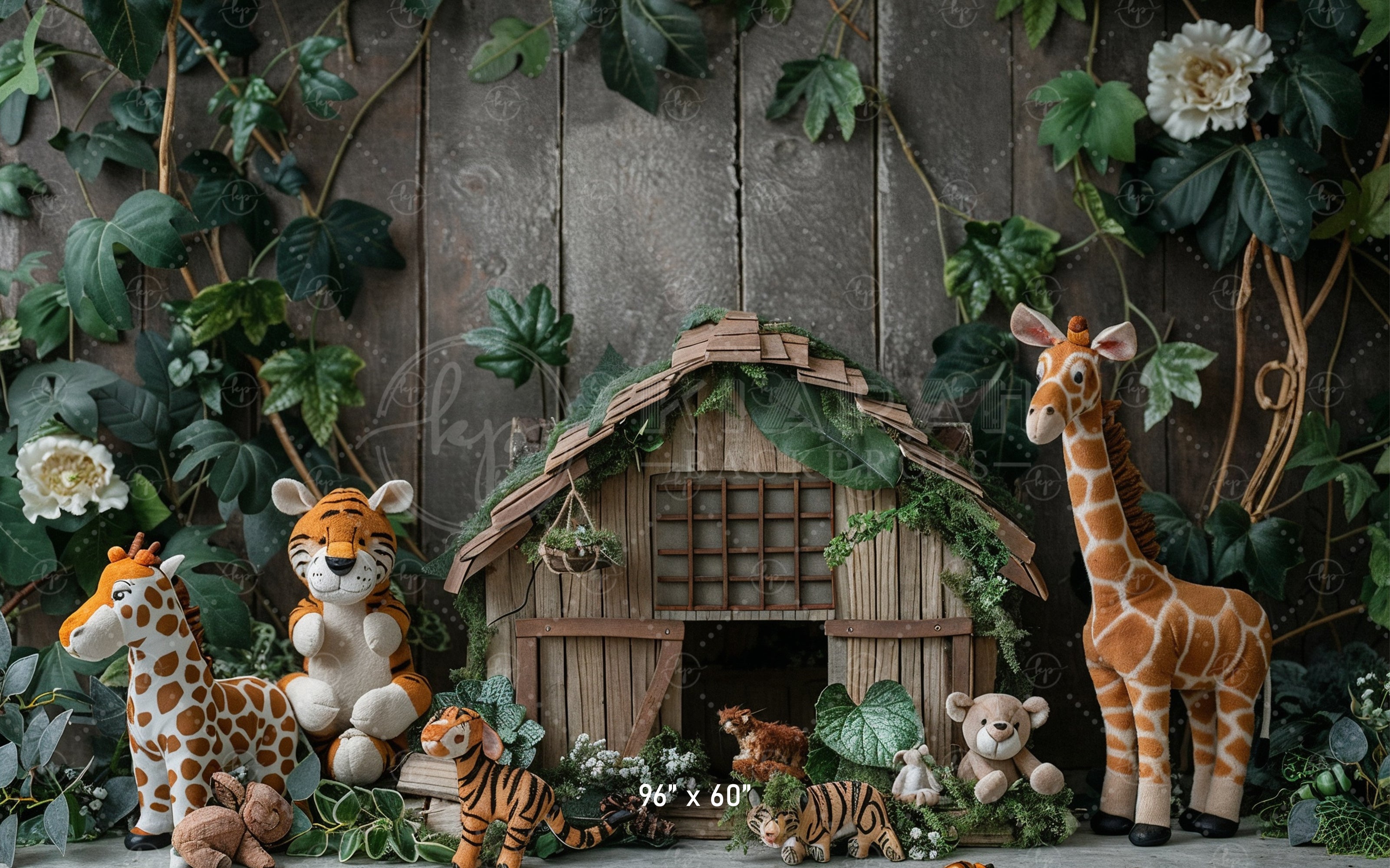 Jungle Safari Animal Backdrop