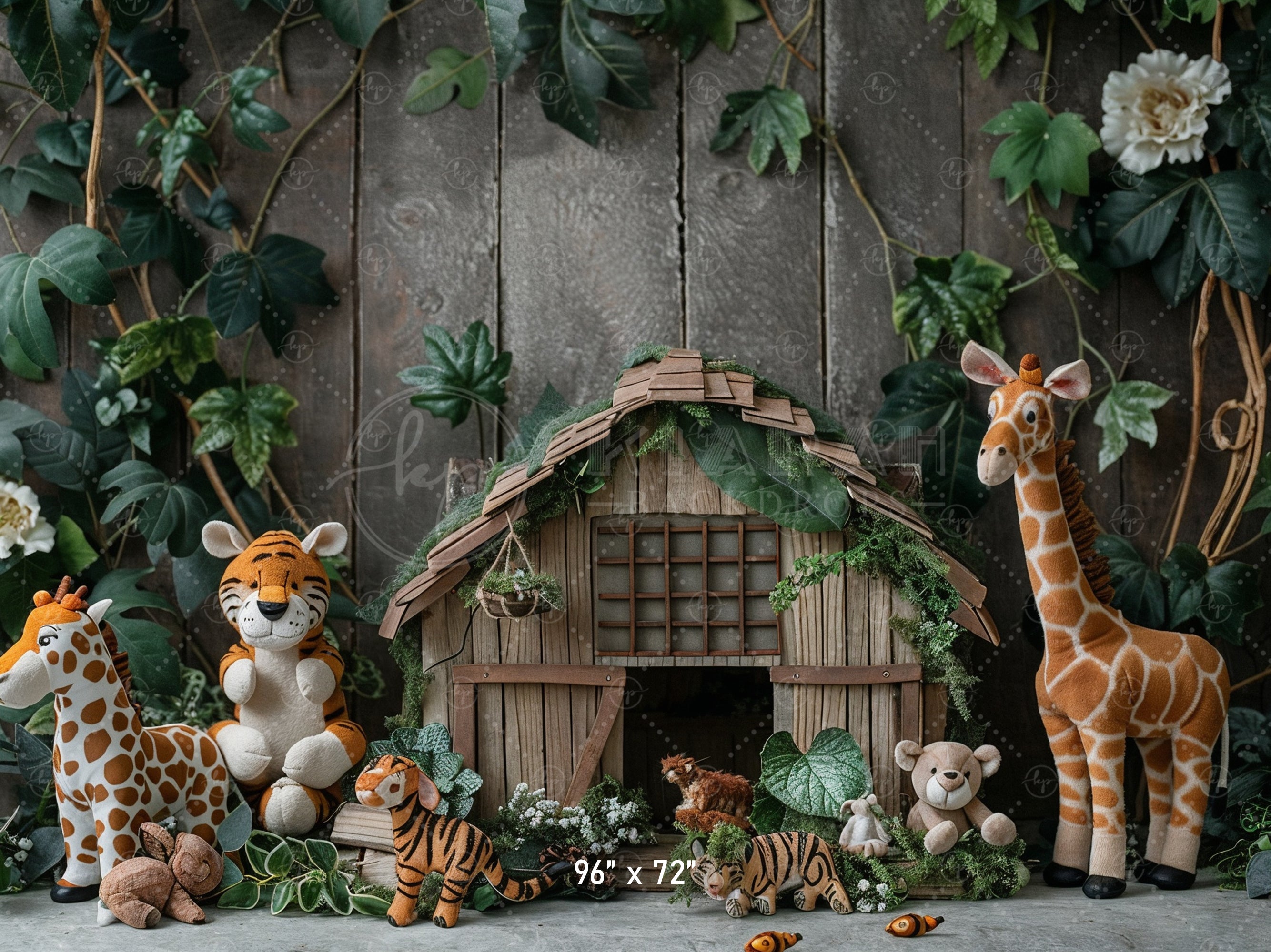 Jungle Safari Animal Backdrop