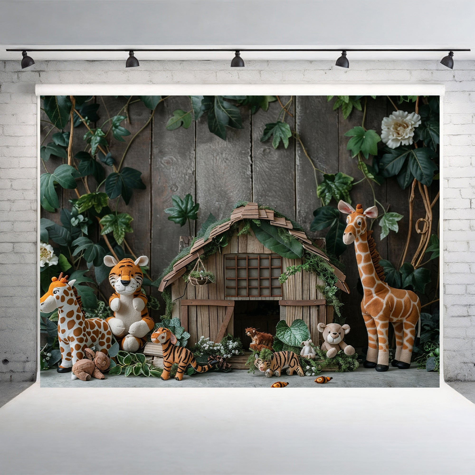 Jungle Safari Animal Backdrop