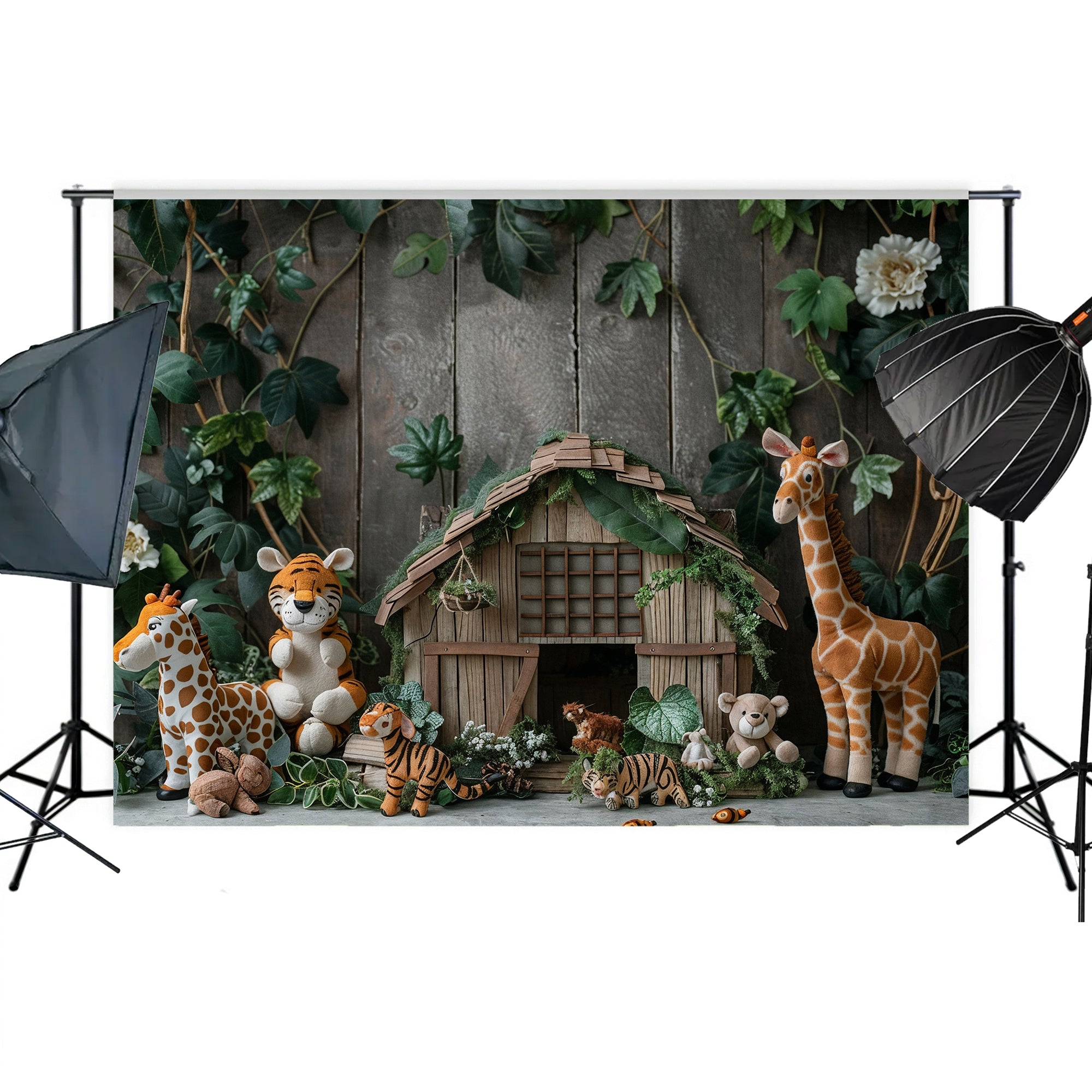 Jungle Safari Animal Backdrop