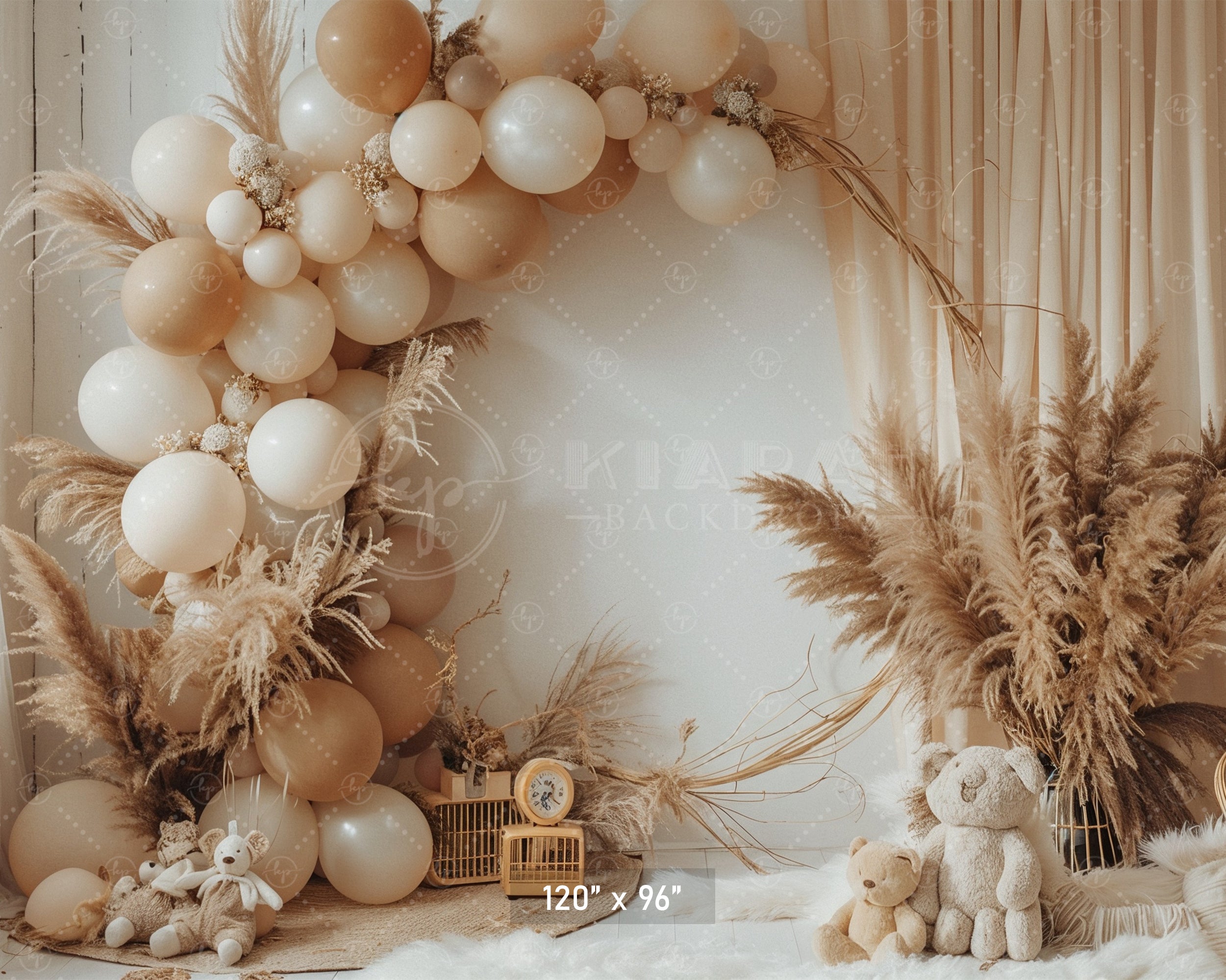 Minimalist Boho Balloon Arch Backdrop