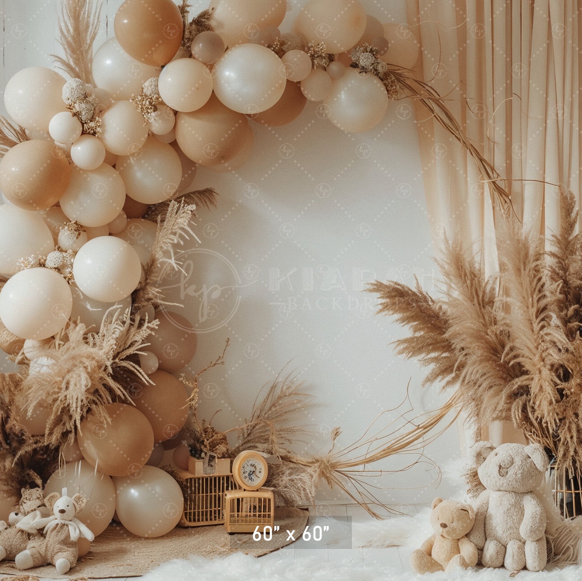 Minimalist Boho Balloon Arch Backdrop