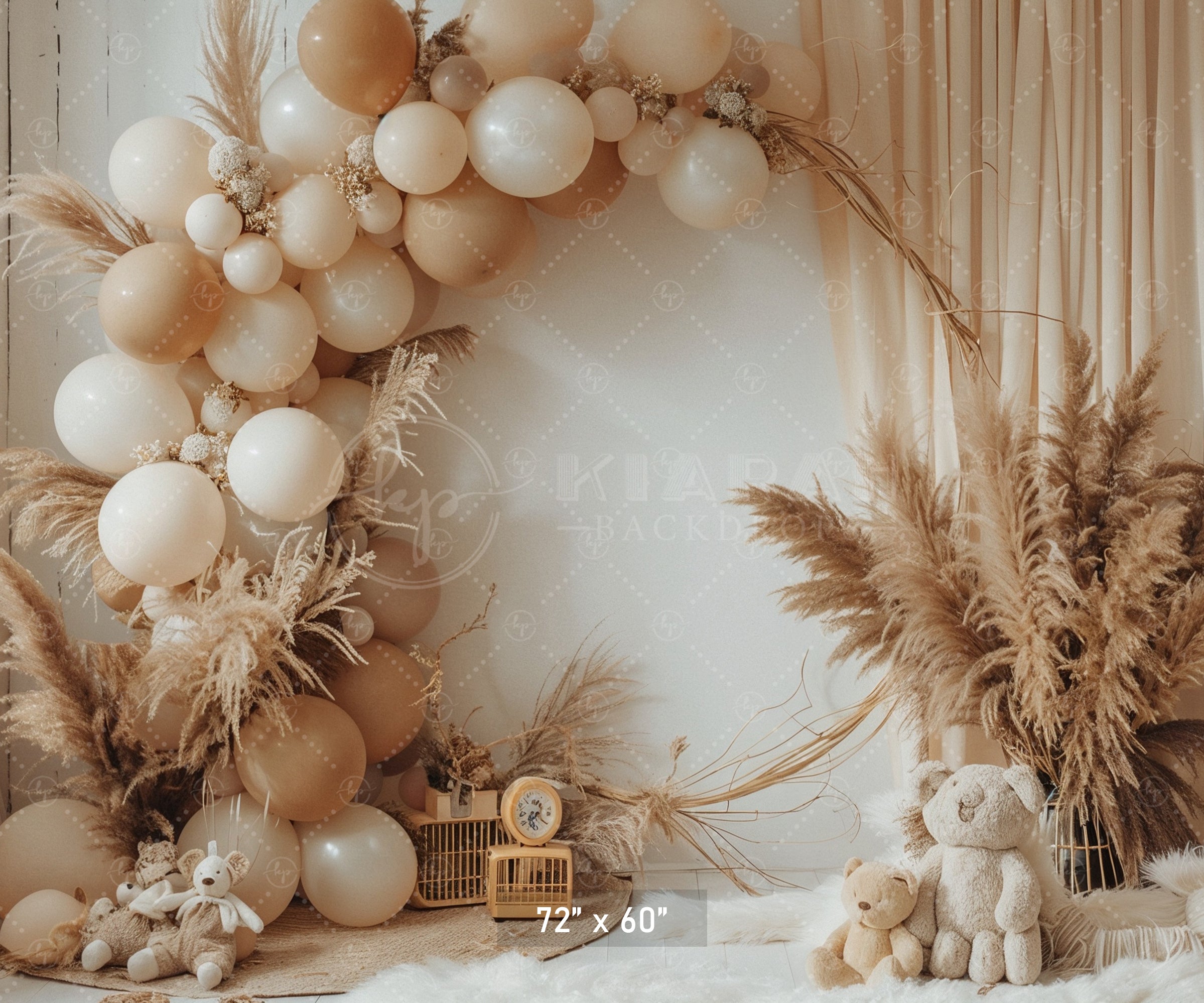 Minimalist Boho Balloon Arch Backdrop