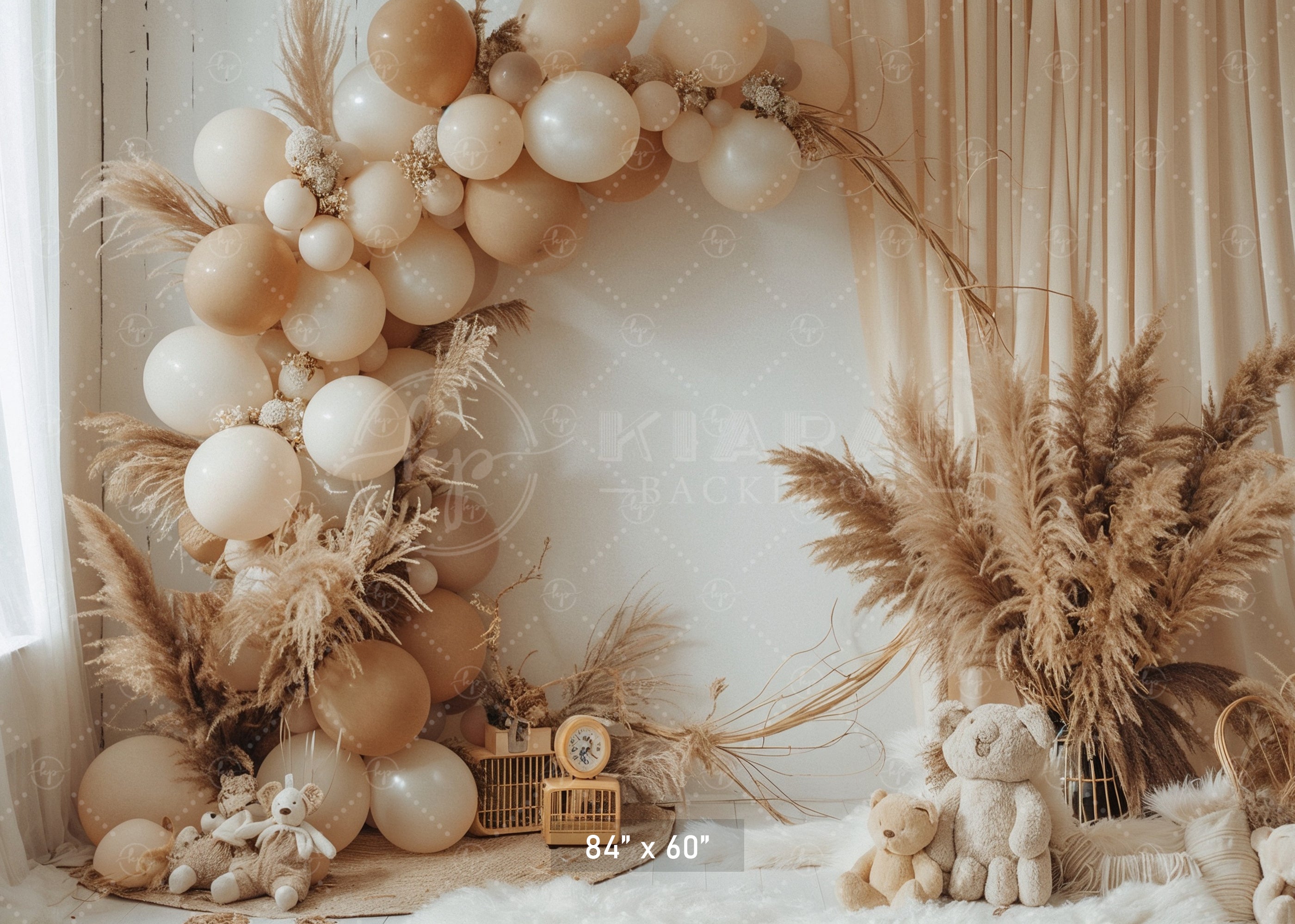 Minimalist Boho Balloon Arch Backdrop