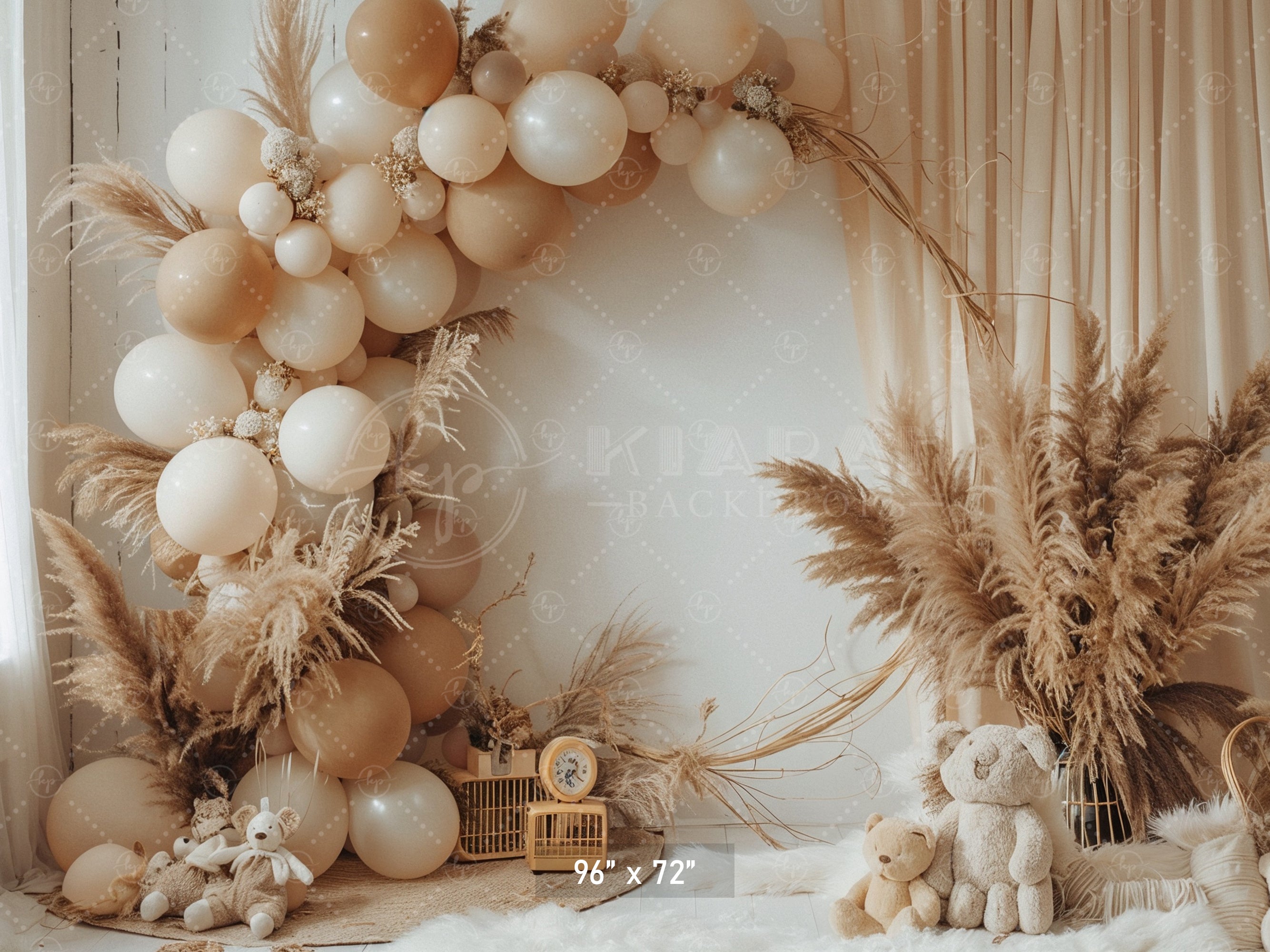 Minimalist Boho Balloon Arch Backdrop