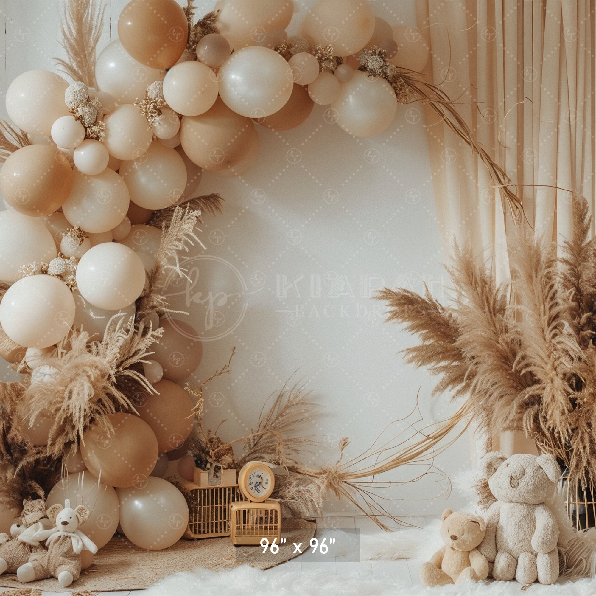 Minimalist Boho Balloon Arch Backdrop