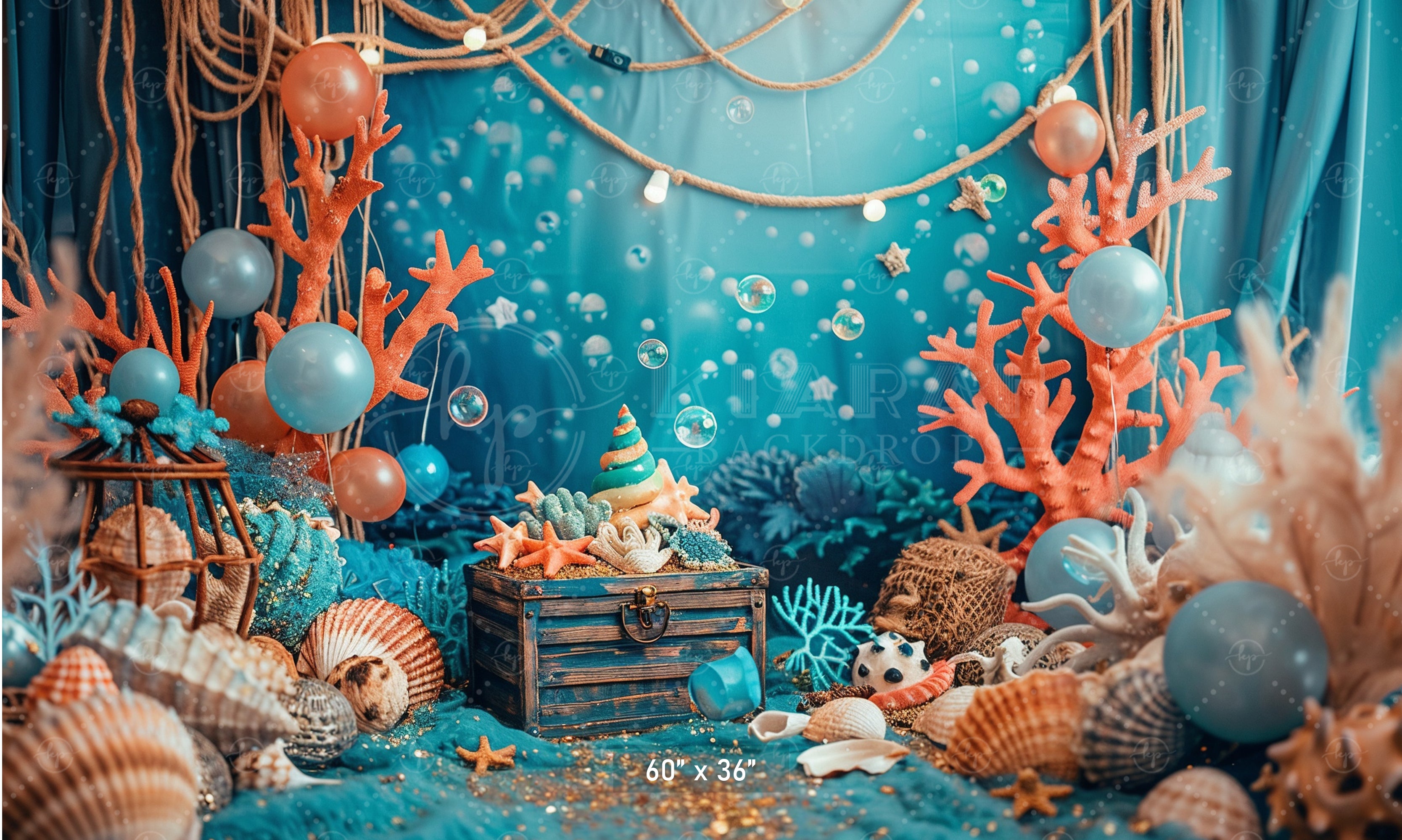 Deep Sea Treasure Adventure Backdrop
