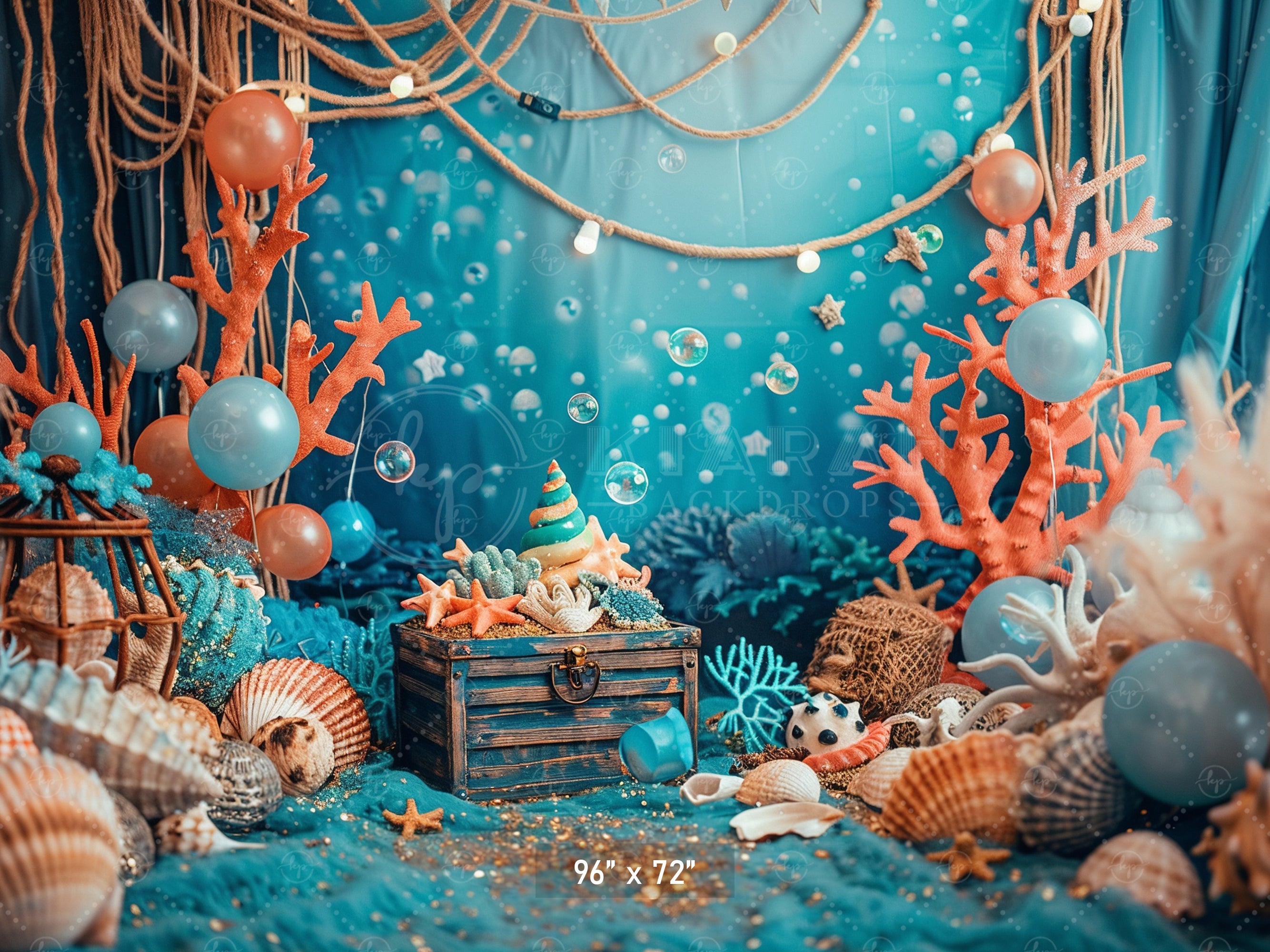 Deep Sea Treasure Adventure Backdrop