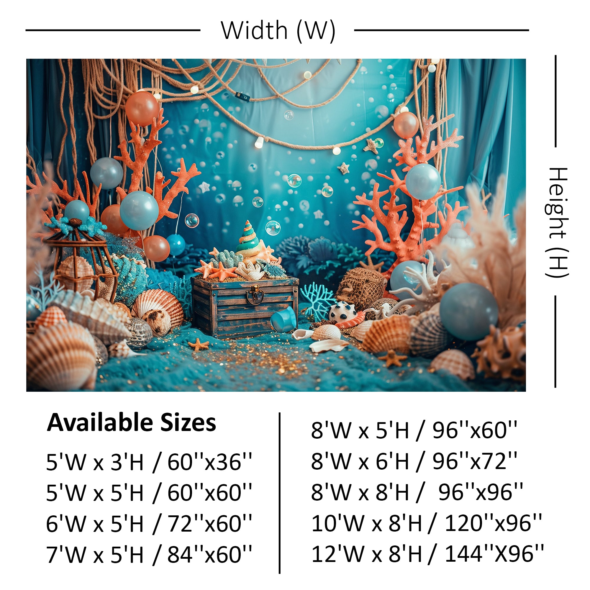 Deep Sea Treasure Adventure Backdrop
