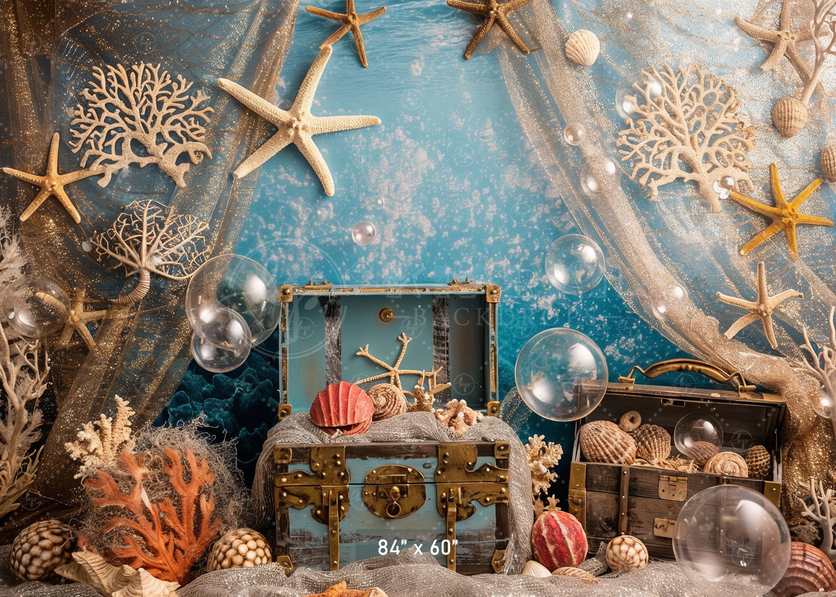 Enchanted Treasure Cove Backdrop