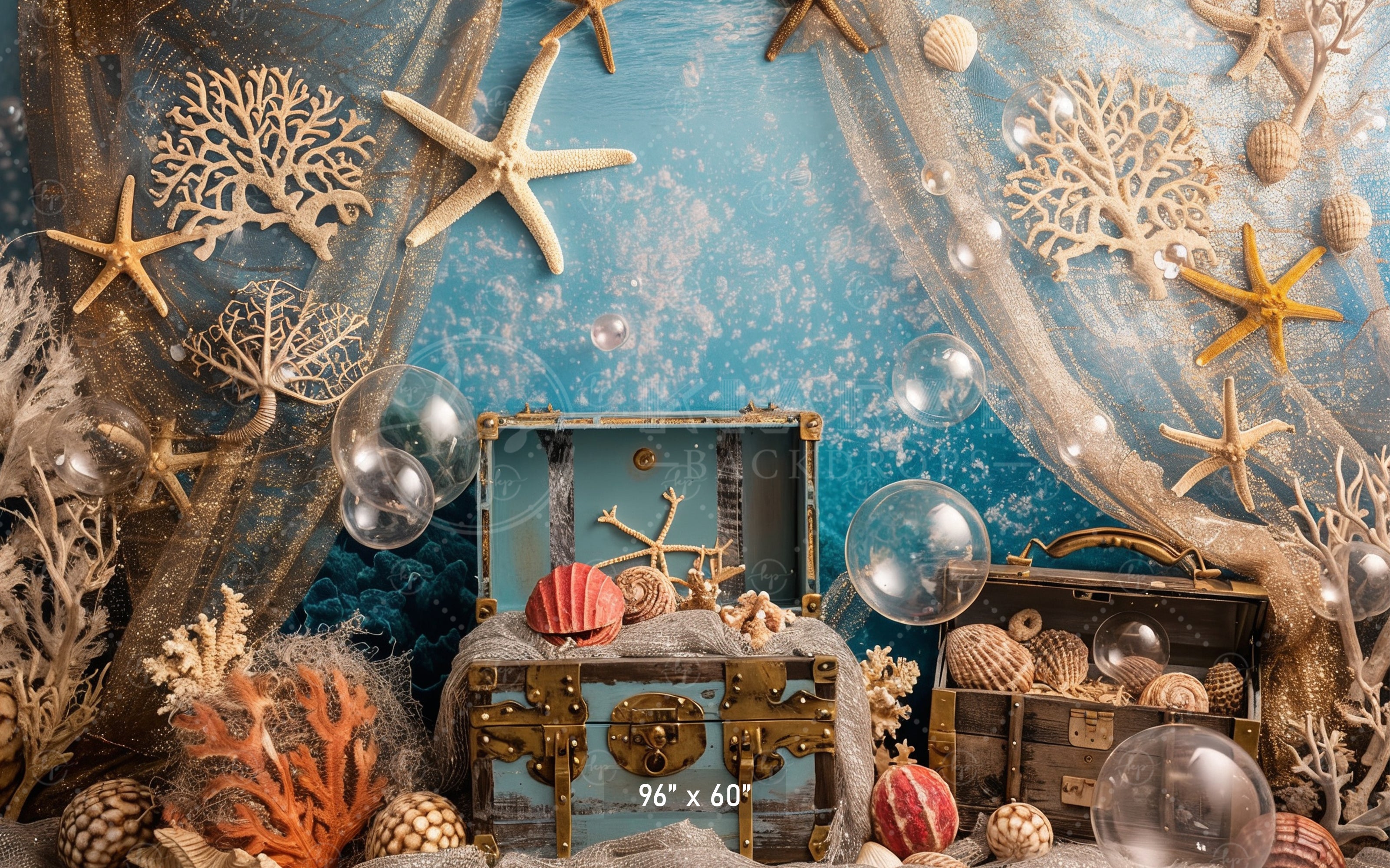 Enchanted Treasure Cove Backdrop