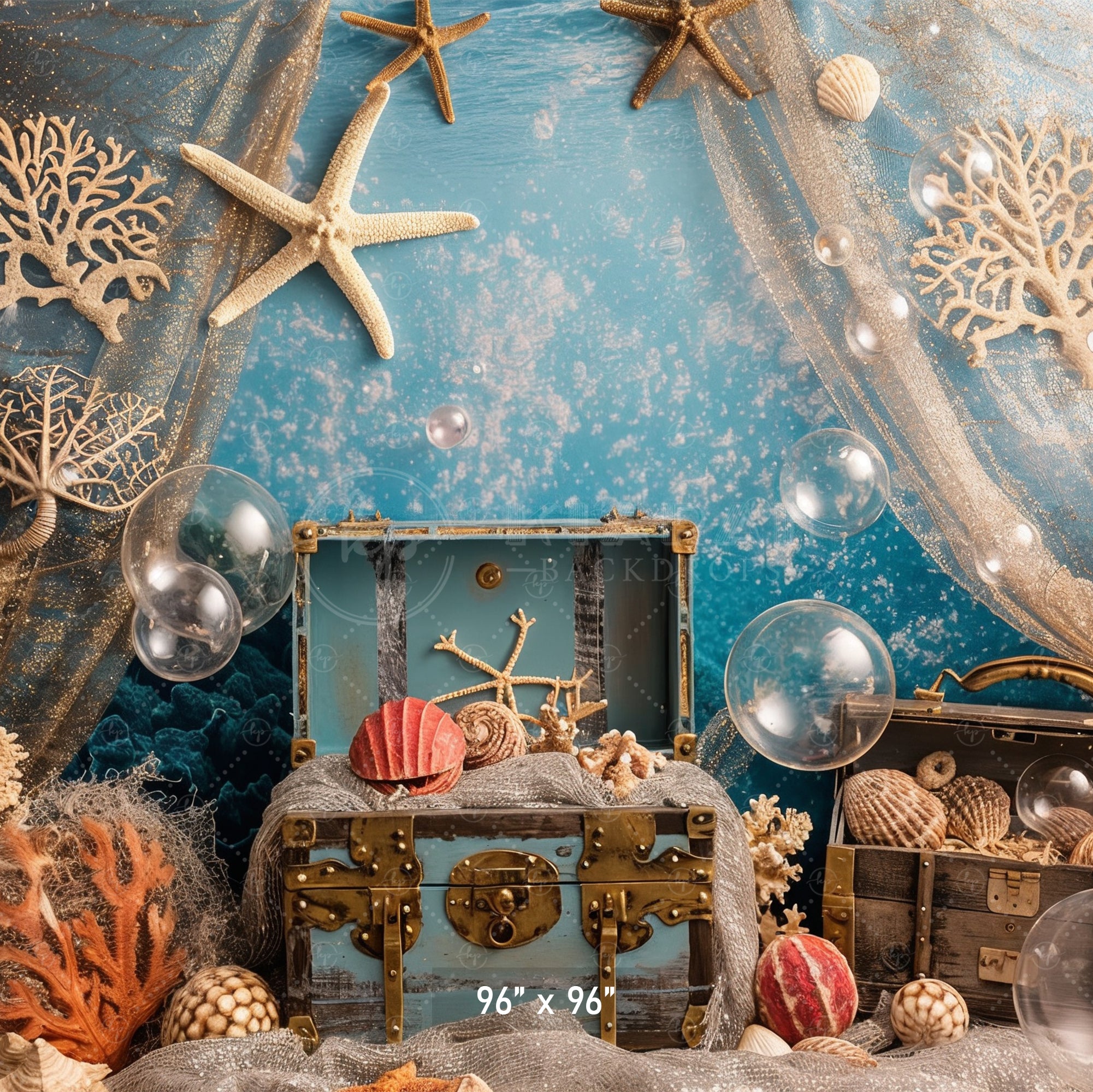 Enchanted Treasure Cove Backdrop