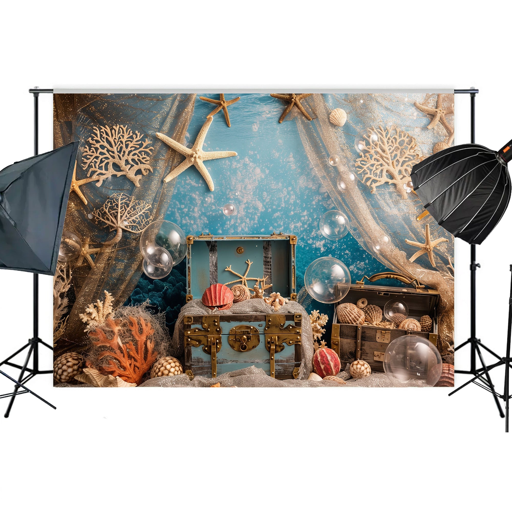 Enchanted Treasure Cove Backdrop